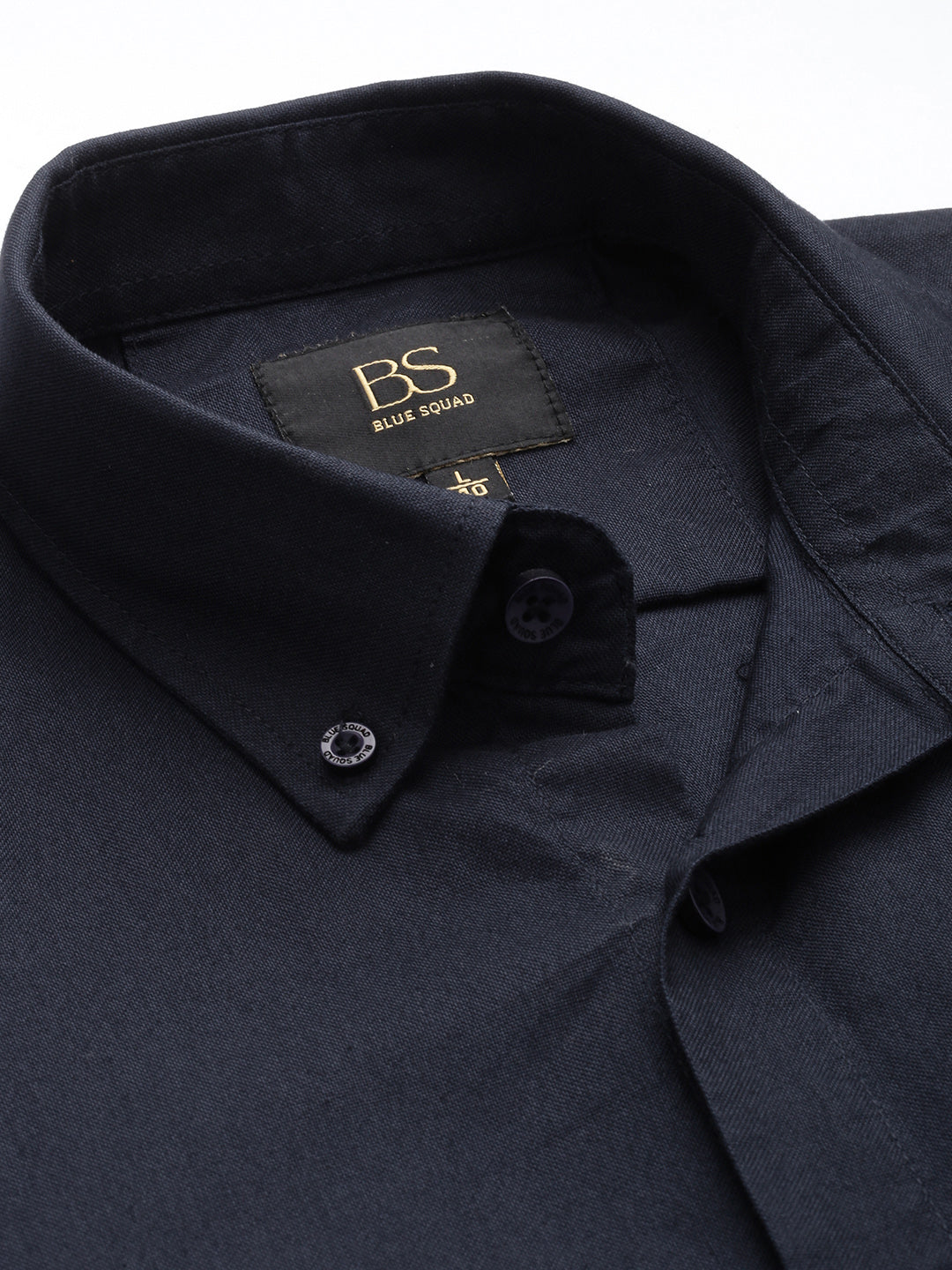 Navy Full Sleeve Oxford Cotton Shirt
