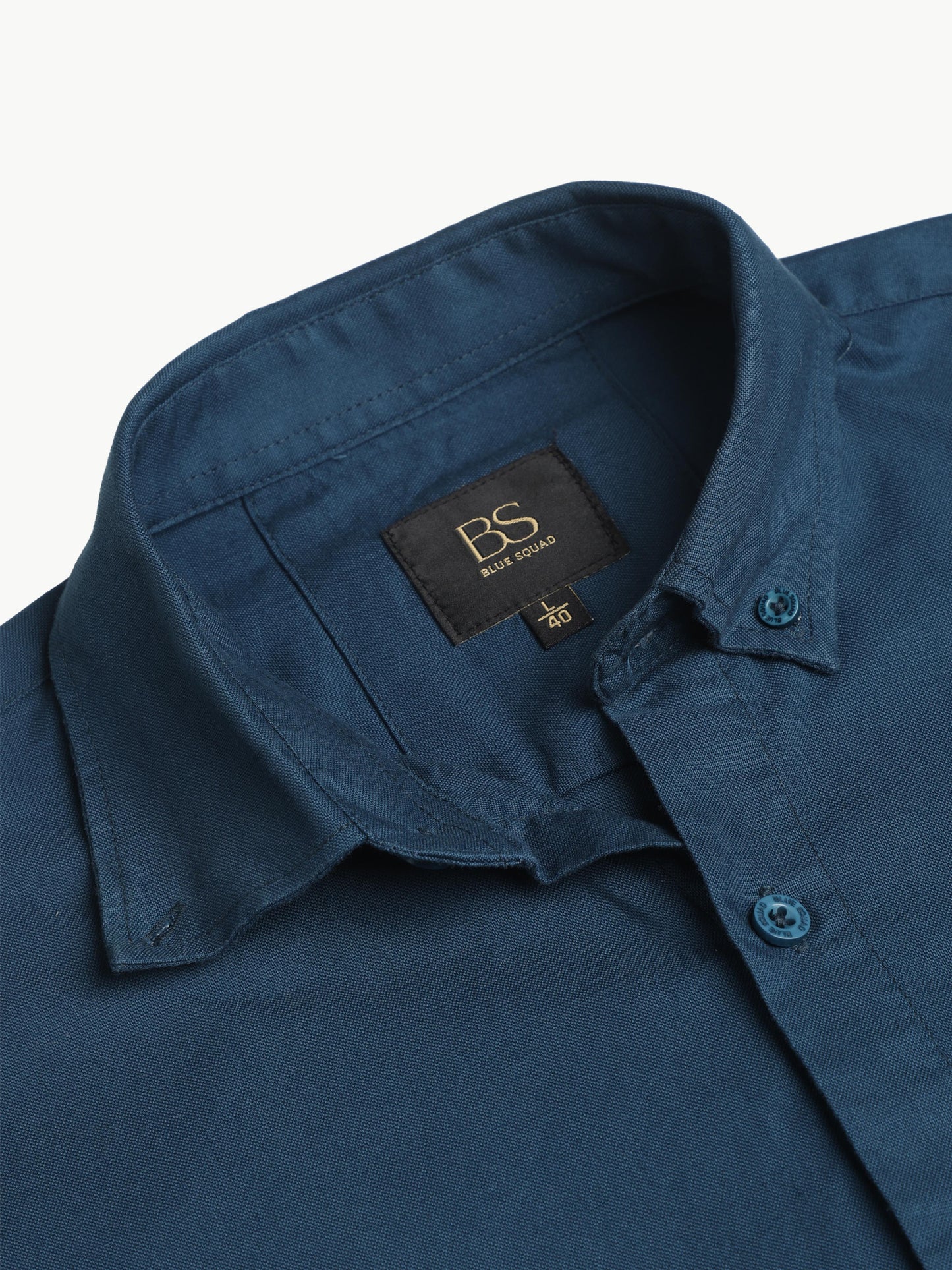 Teal Blue Full Sleeve Oxford Cotton Shirt