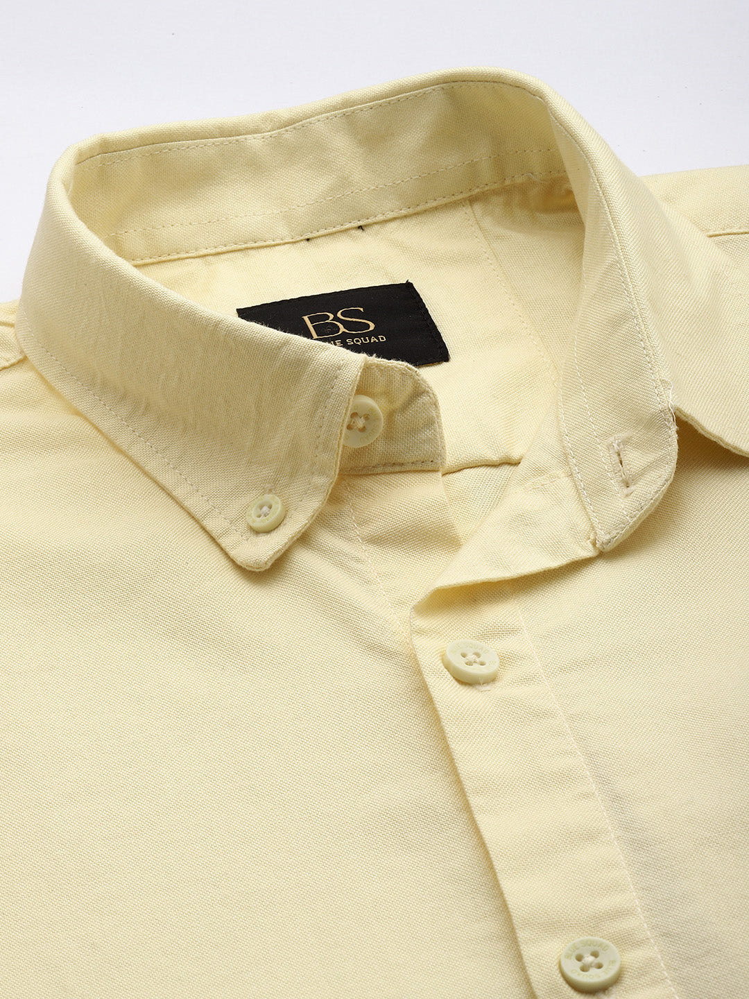 Yellow Full Sleeve Oxford Cotton Shirt