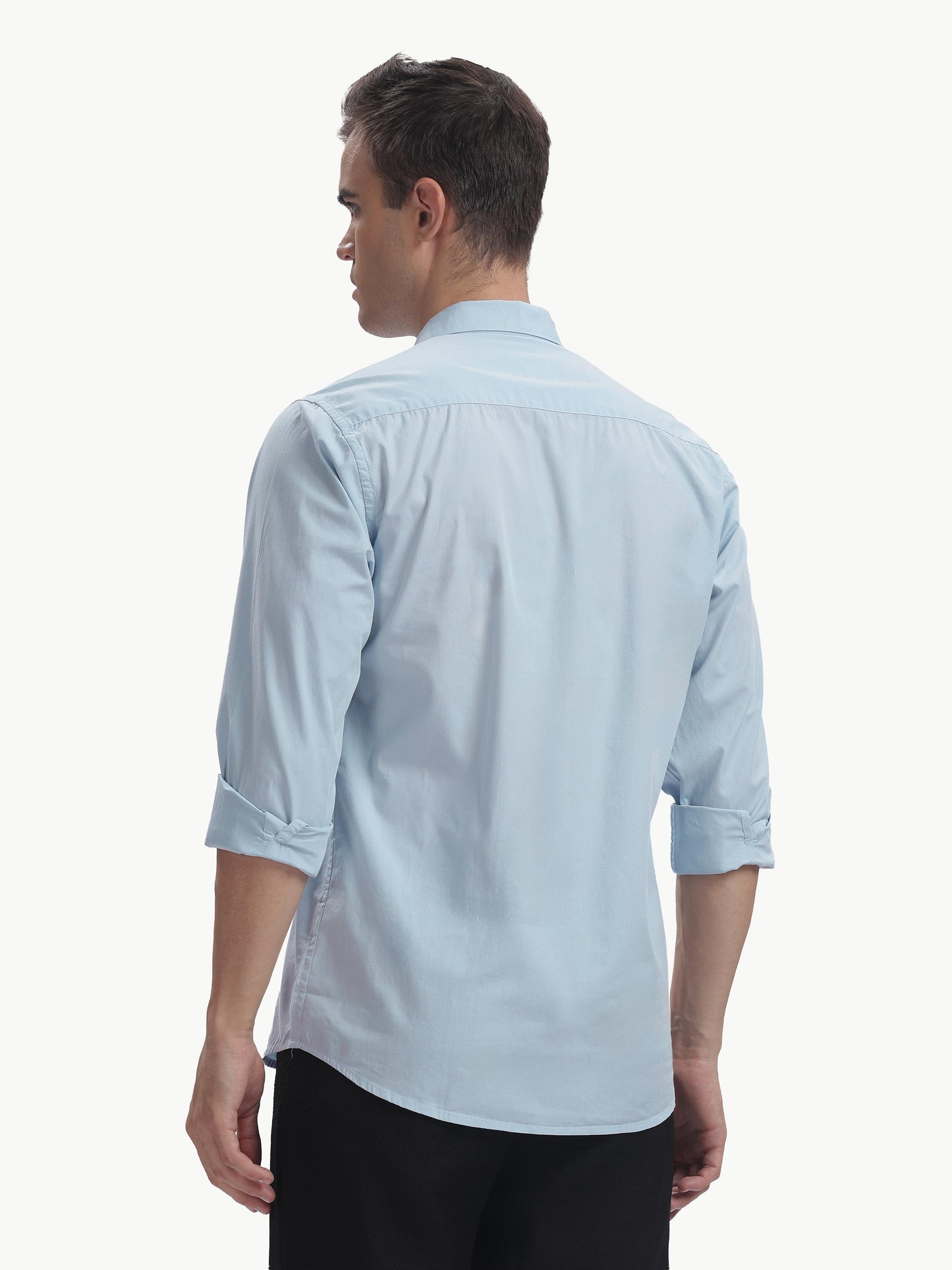 Dusty Blue Full Sleeve Pure Cotton Shirt