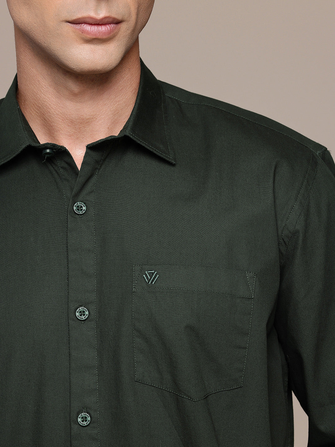 Emerald Full Sleeve Pure Cotton Shirt