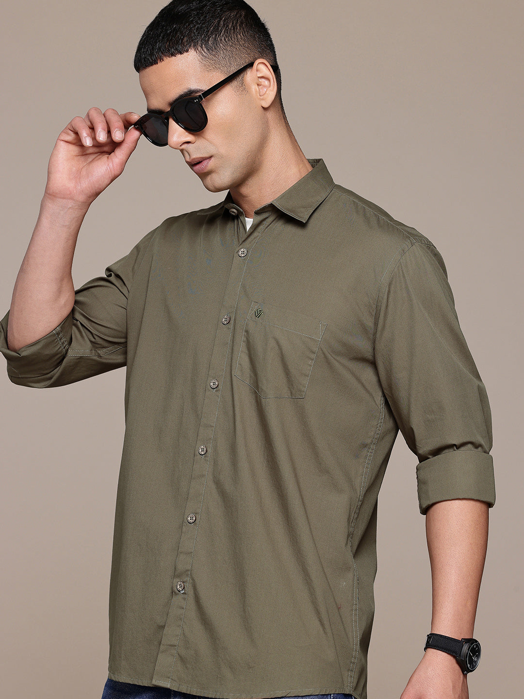 Old Leaf Full Sleeve Pure Cotton Shirt