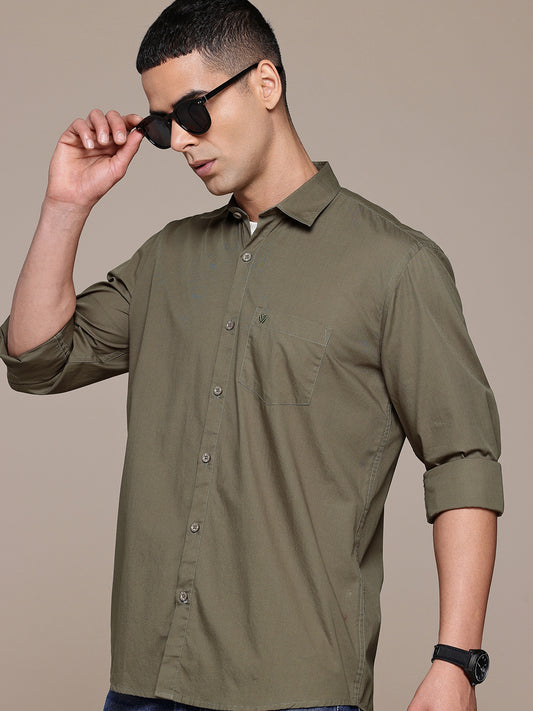 Old Leaf Full Sleeve Pure Cotton Shirt