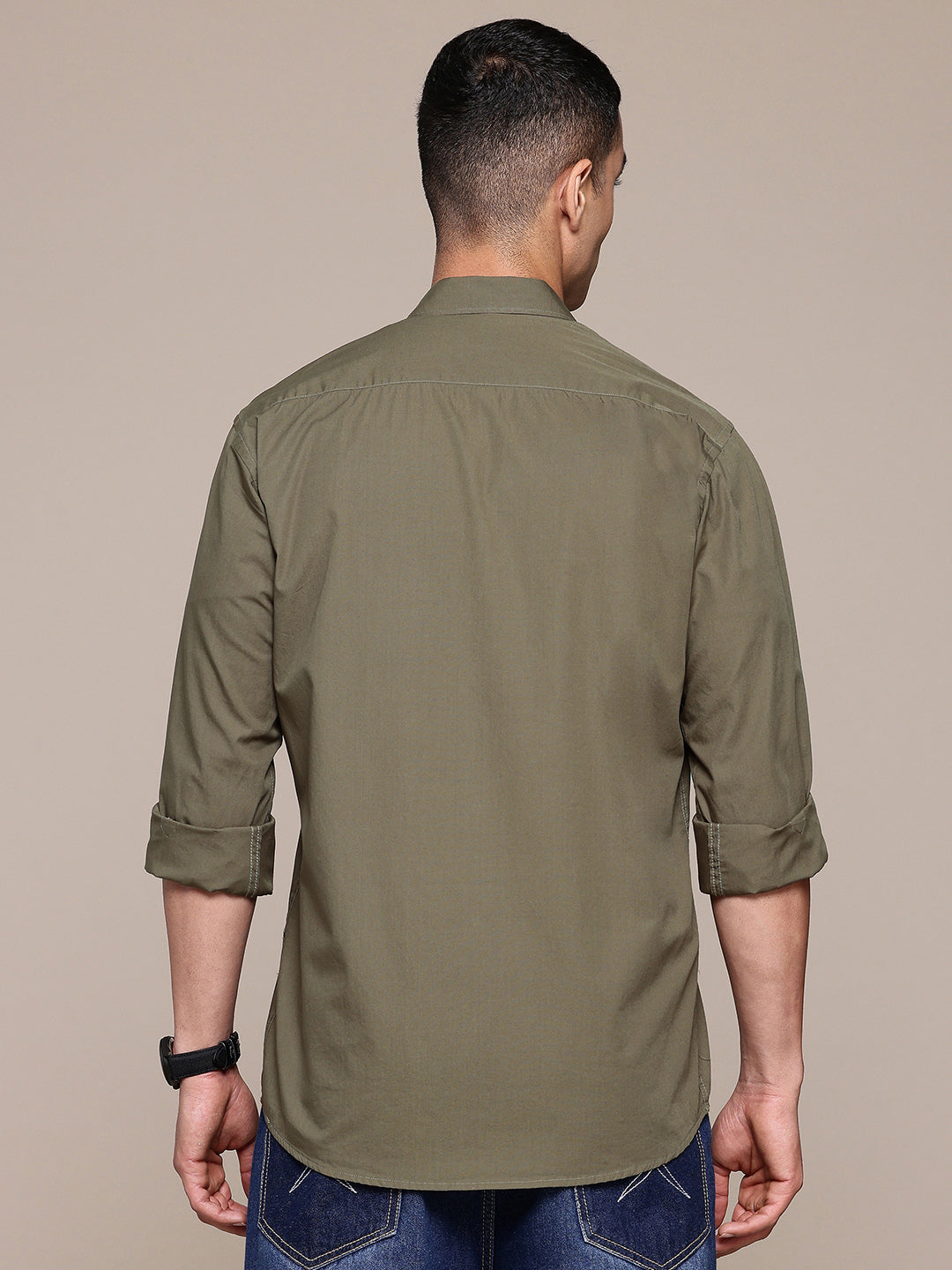 Old Leaf Full Sleeve Pure Cotton Shirt