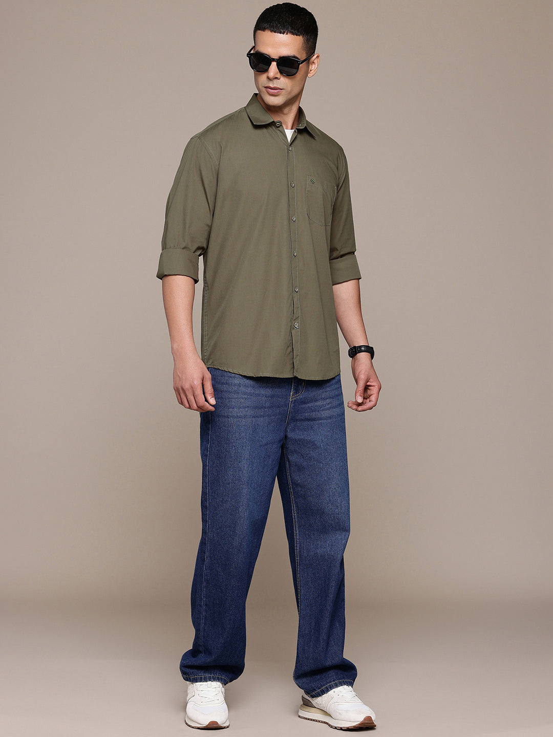Old Leaf Full Sleeve Pure Cotton Shirt