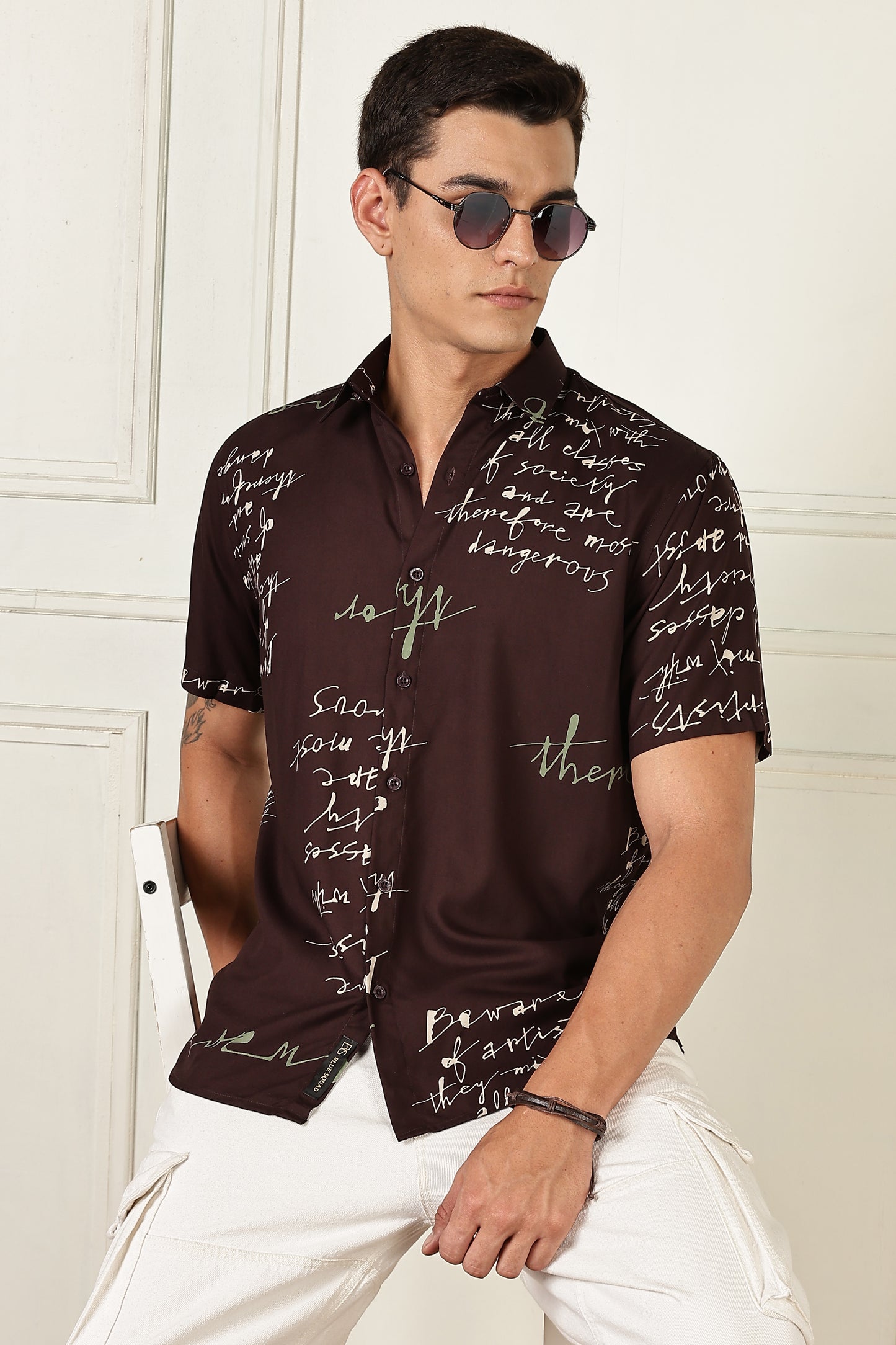 Multi Color Half Sleeve Viscose Rayon Shirt