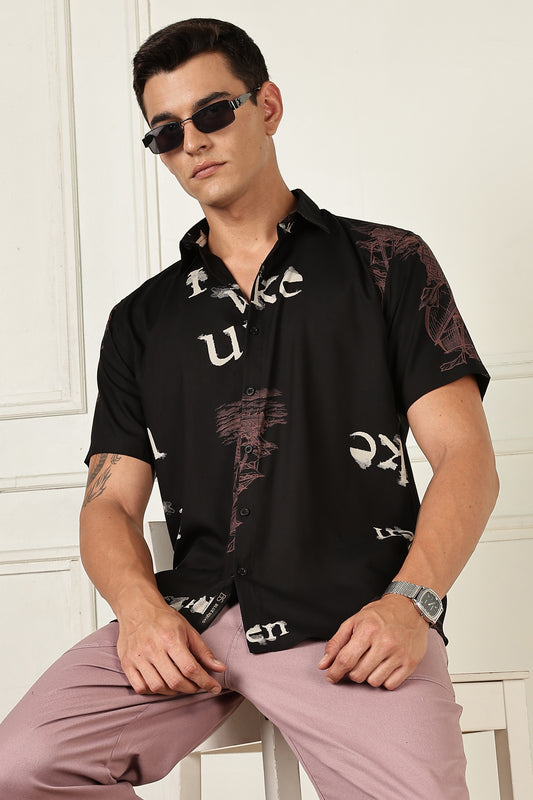 Multi Color Half Sleeve Viscose Rayon Shirt
