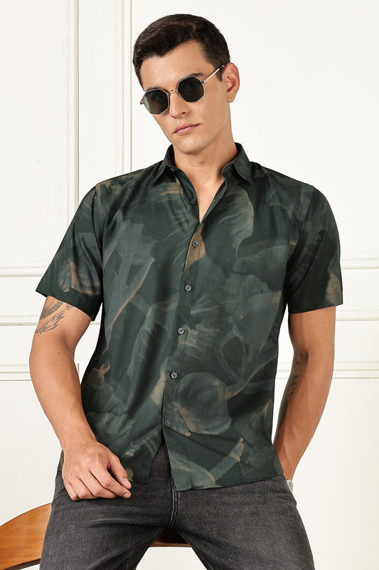 Multi Color Half Sleeve Viscose Rayon Shirt