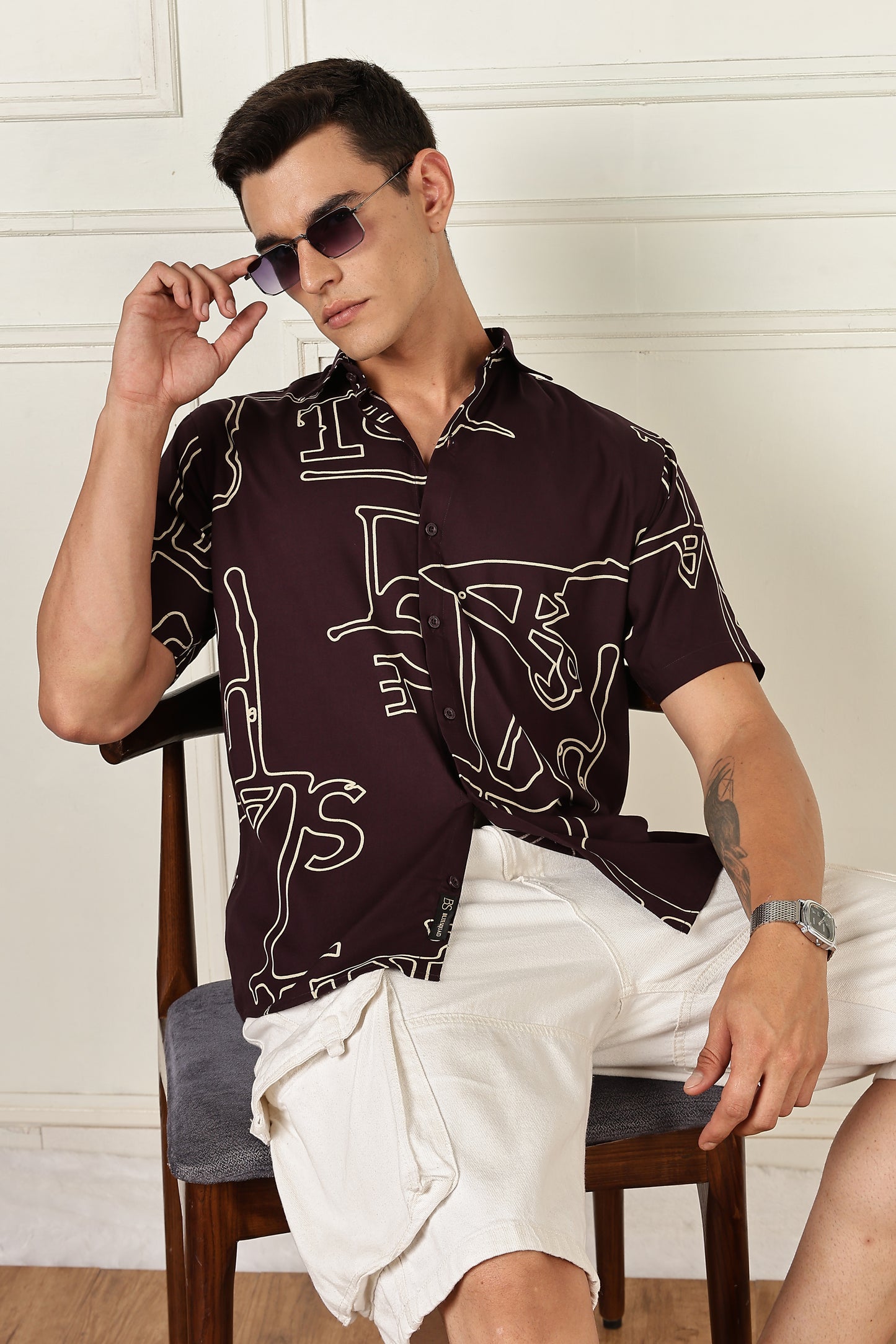 Multi Color Half Sleeve Viscose Rayon Shirt