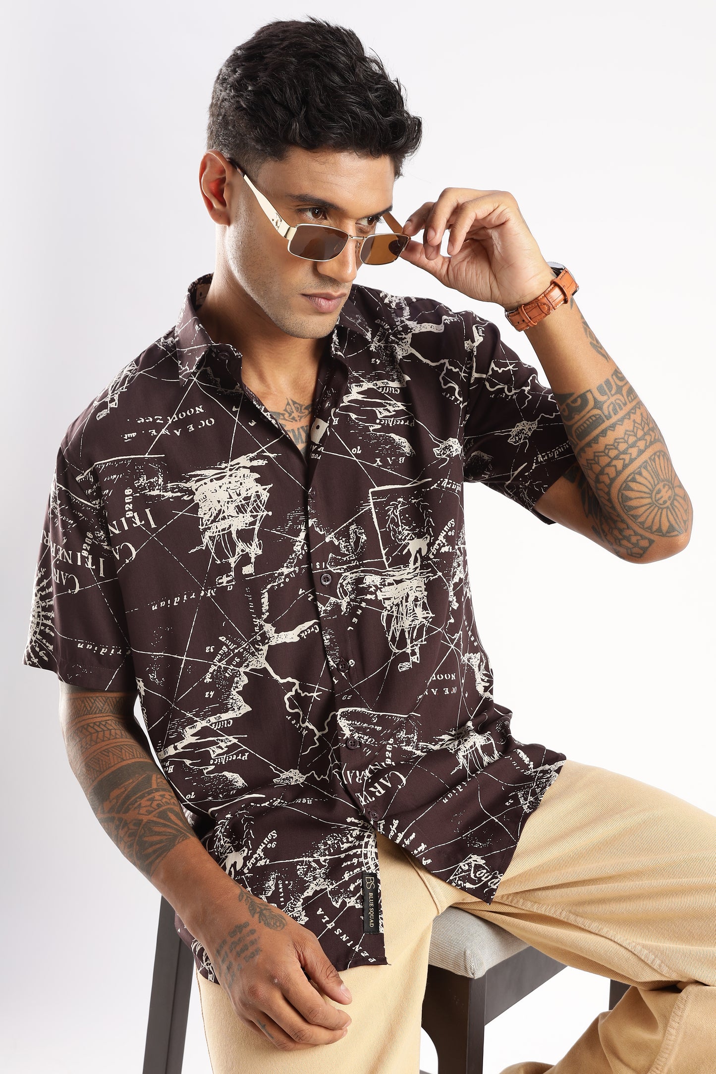Multi Color Half Sleeve Viscose Rayon Shirt