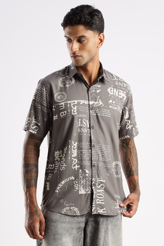 Multi Color Half Sleeve Viscose Rayon Shirt