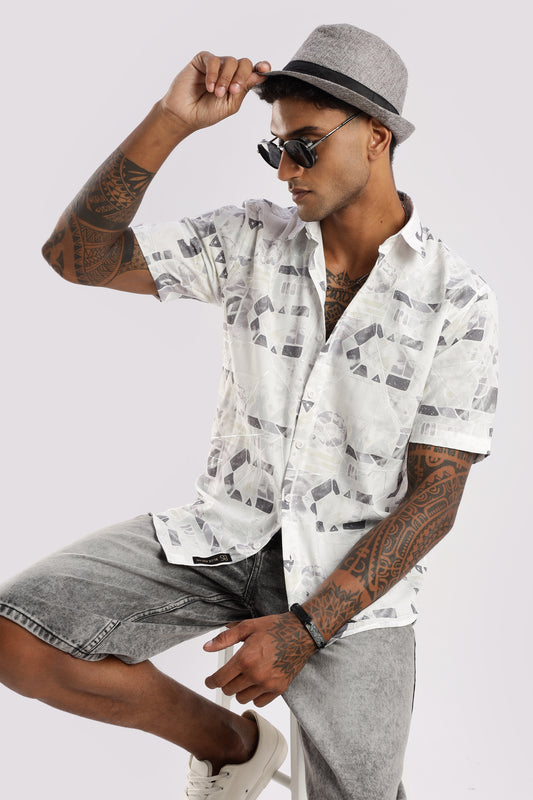 Multi Color Half Sleeve Viscose Rayon Shirt