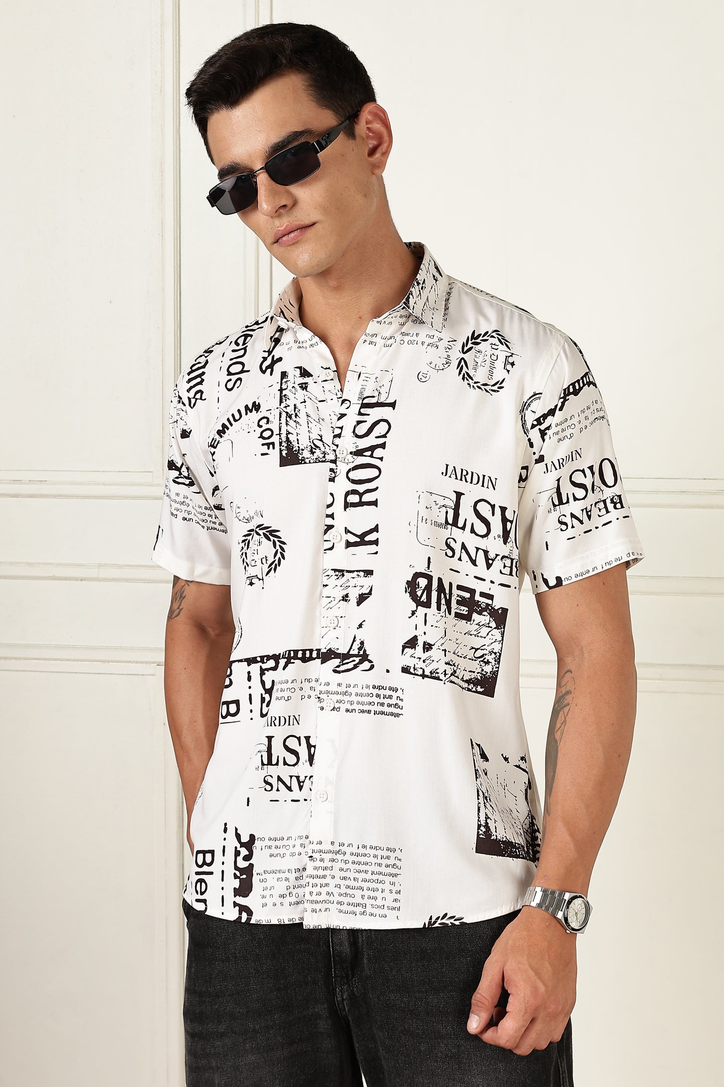 Multi Color Half Sleeve Viscose Rayon Shirt