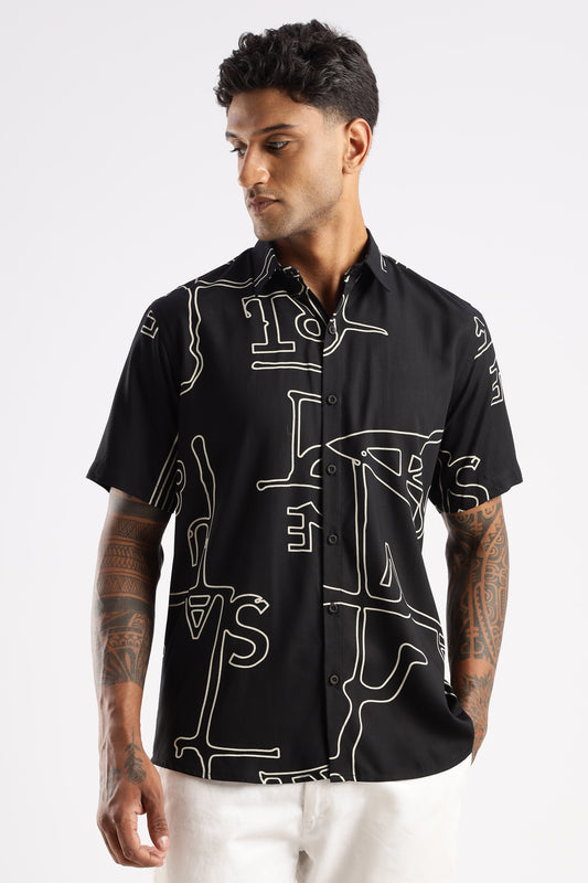 Multi Color Half Sleeve Viscose Rayon Shirt