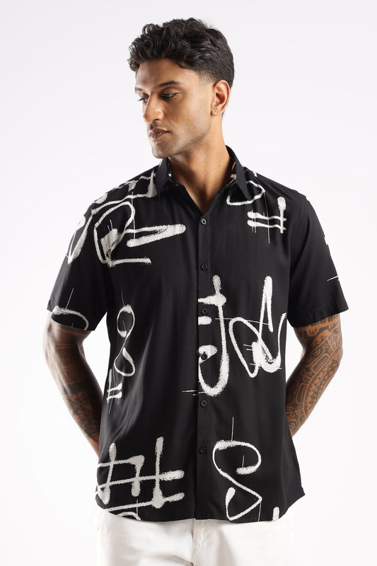 Multi Color Half Sleeve Viscose Rayon Shirt