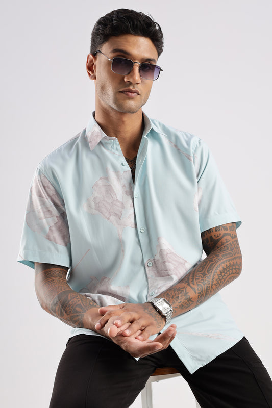 Multi Color Half Sleeve Viscose Rayon Shirt