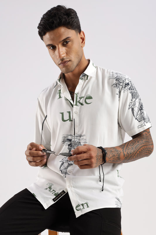 Multi Color Half Sleeve Viscose Rayon Shirt
