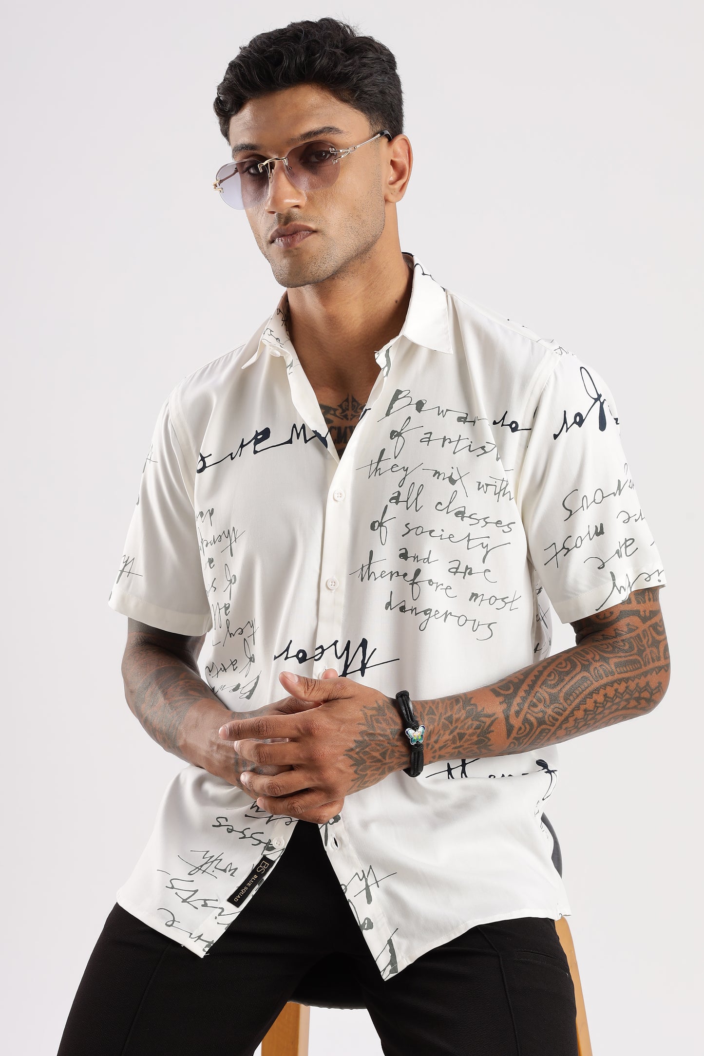 Multi Color Half Sleeve Viscose Rayon Shirt