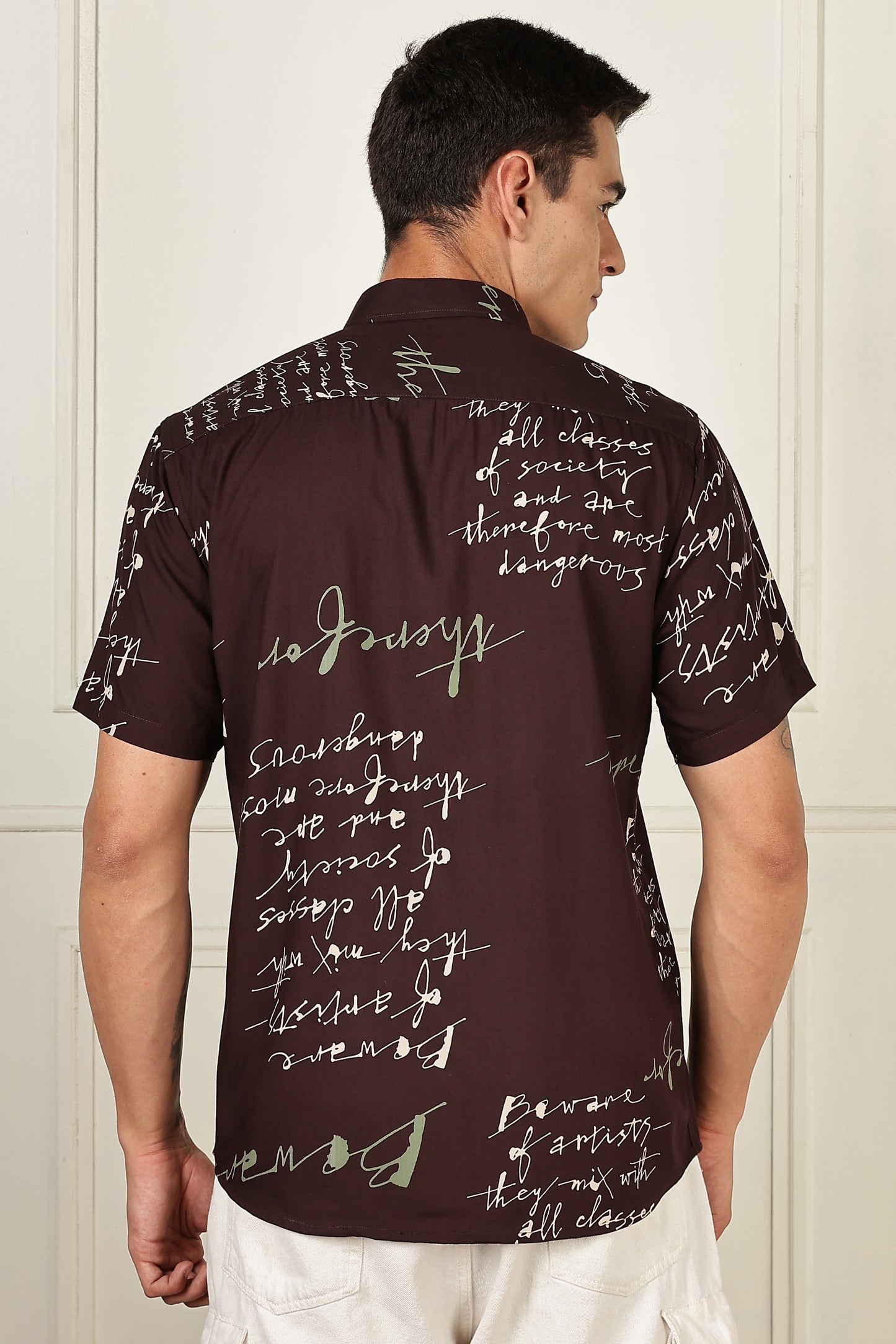 Multi Color Half Sleeve Viscose Rayon Shirt