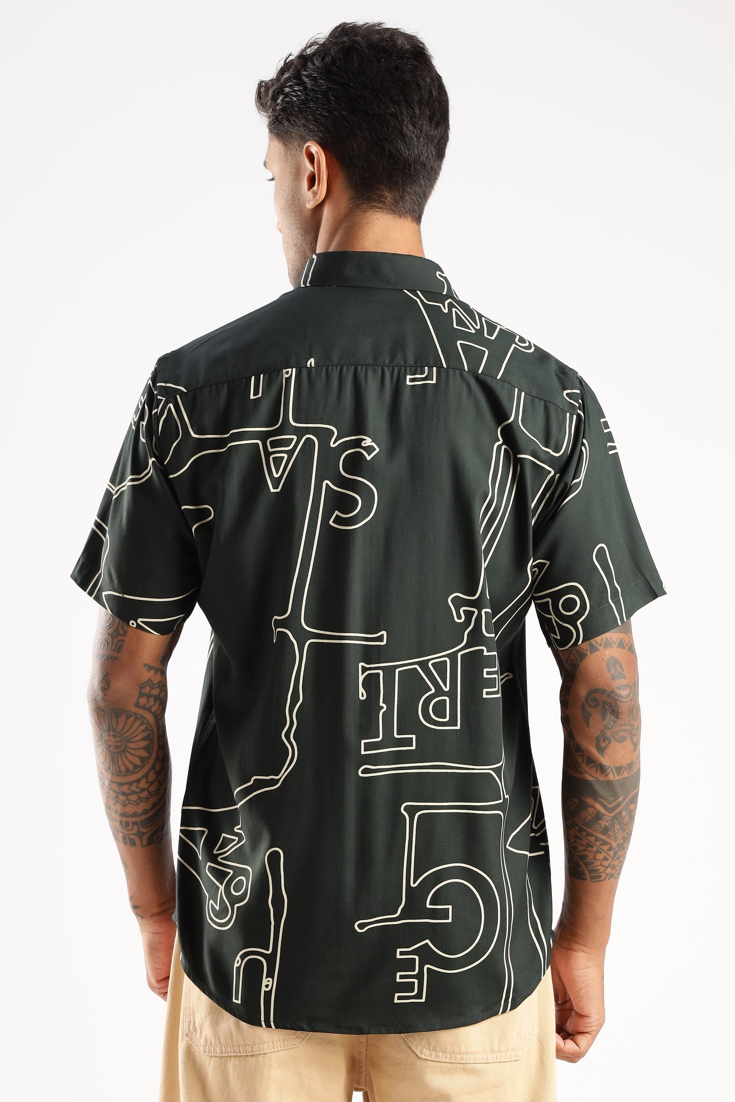Multi Color Half Sleeve Viscose Rayon Shirt