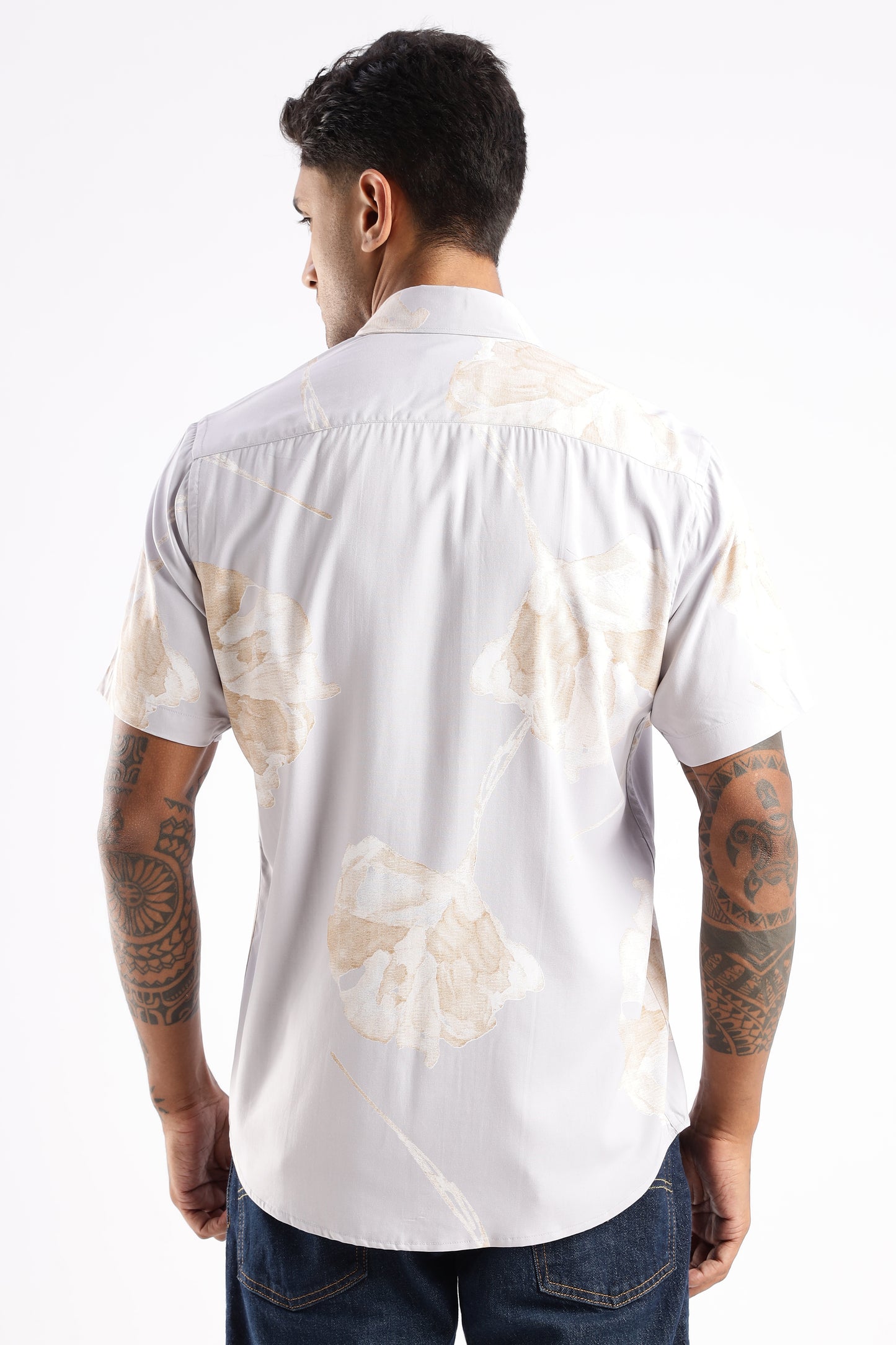 Multi Color Half Sleeve Viscose Rayon Shirt