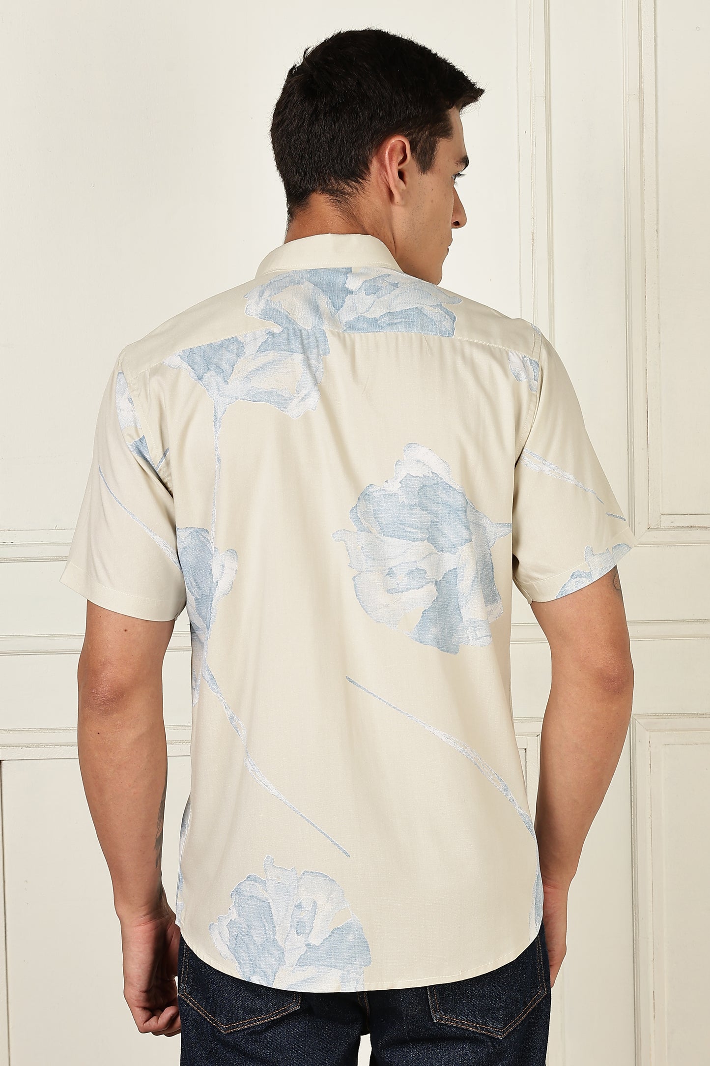 Multi Color Half Sleeve Viscose Rayon Shirt