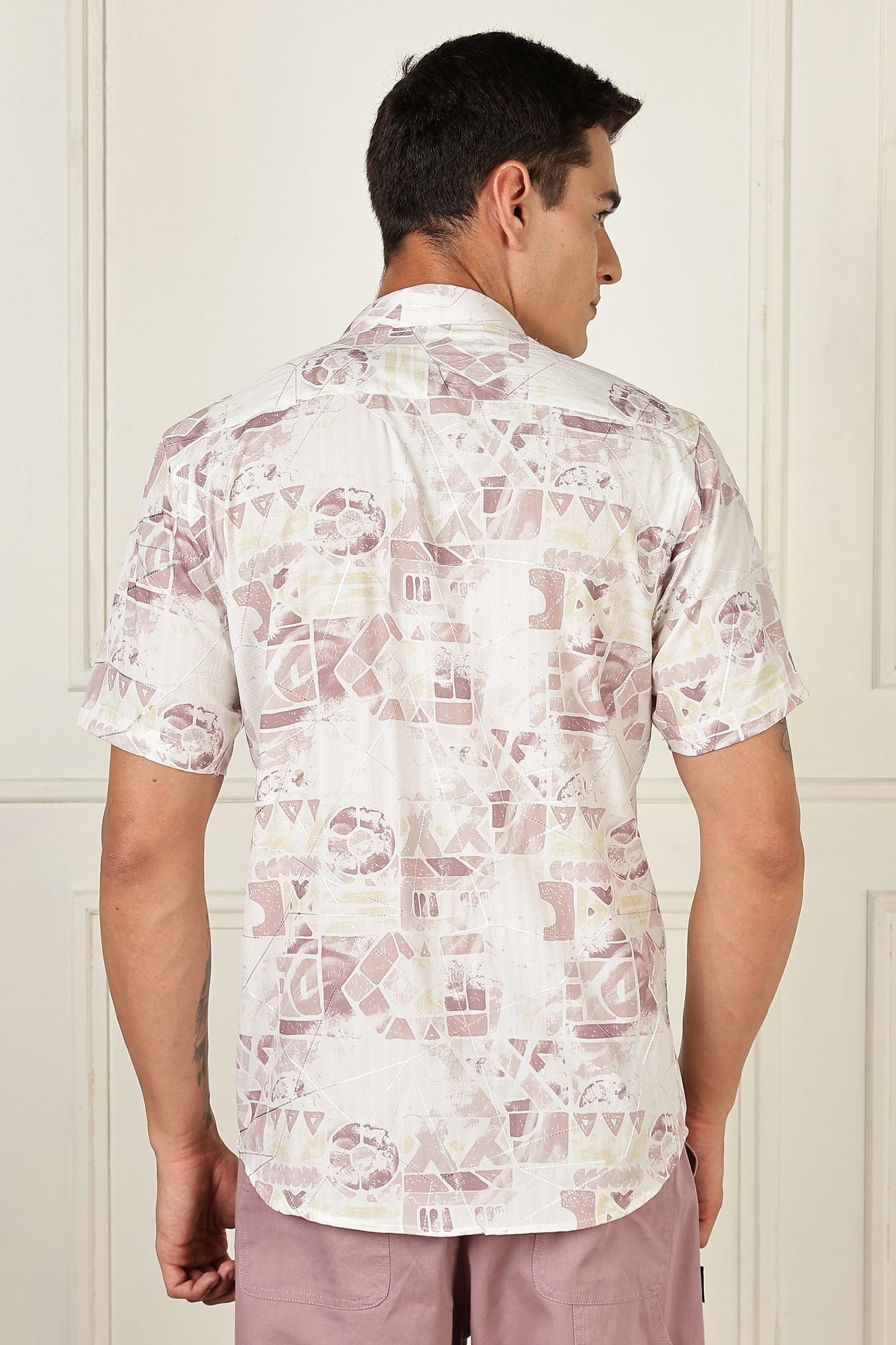 Multi Color Half Sleeve Viscose Rayon Shirt