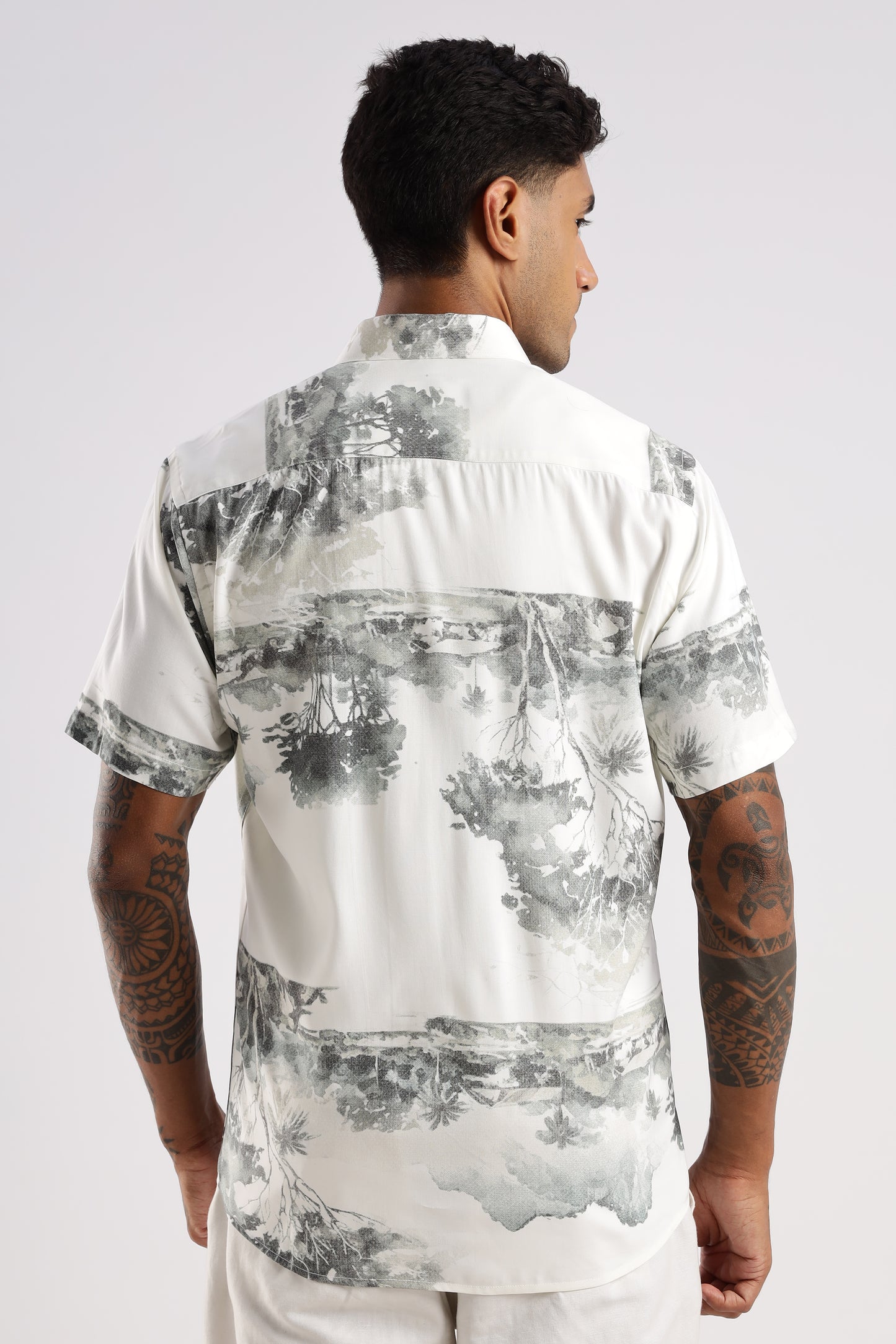 Multi Color Half Sleeve Viscose Rayon Shirt