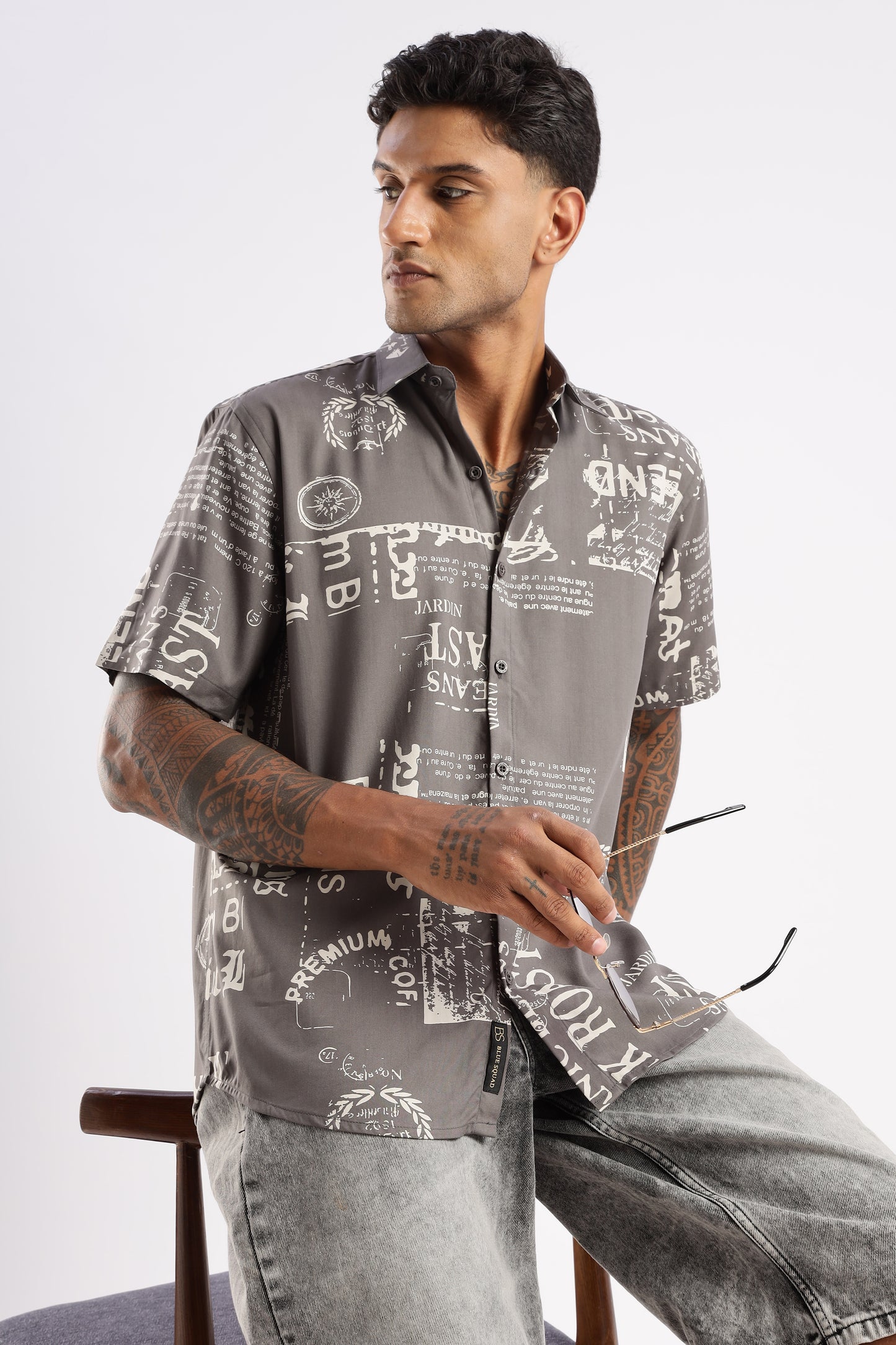 Multi Color Half Sleeve Viscose Rayon Shirt