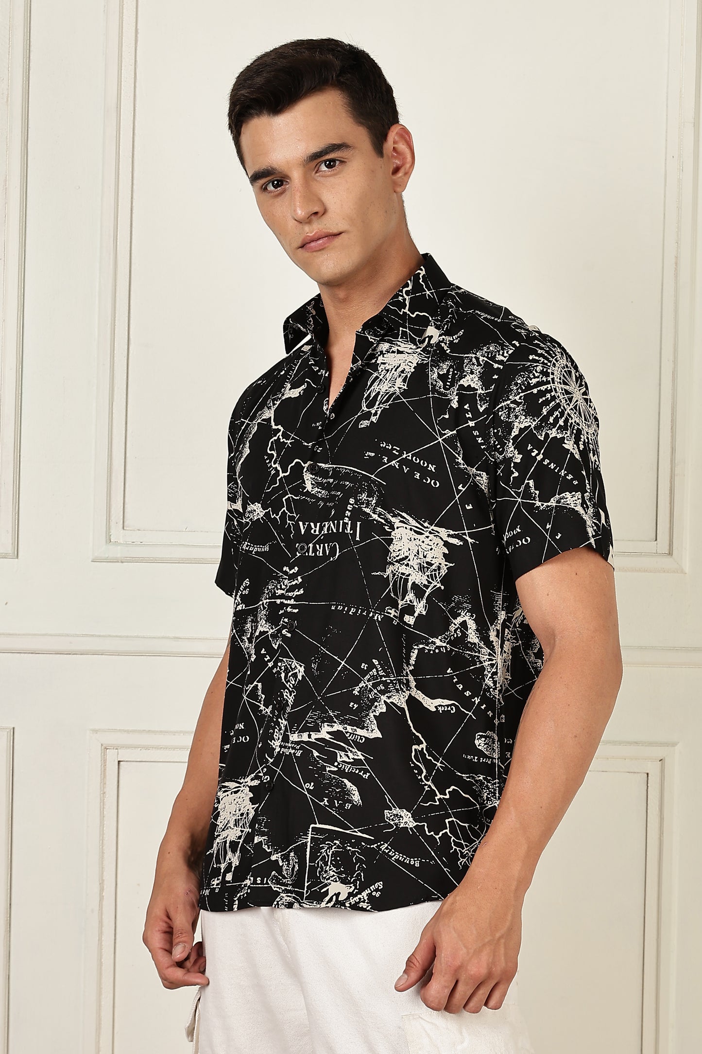Multi Color Half Sleeve Viscose Rayon Shirt