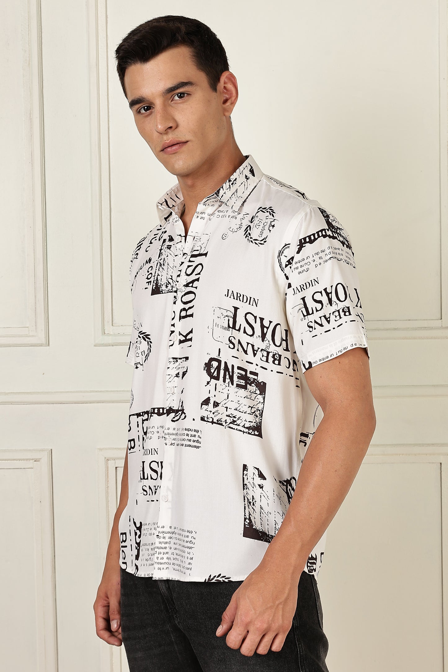 Multi Color Half Sleeve Viscose Rayon Shirt