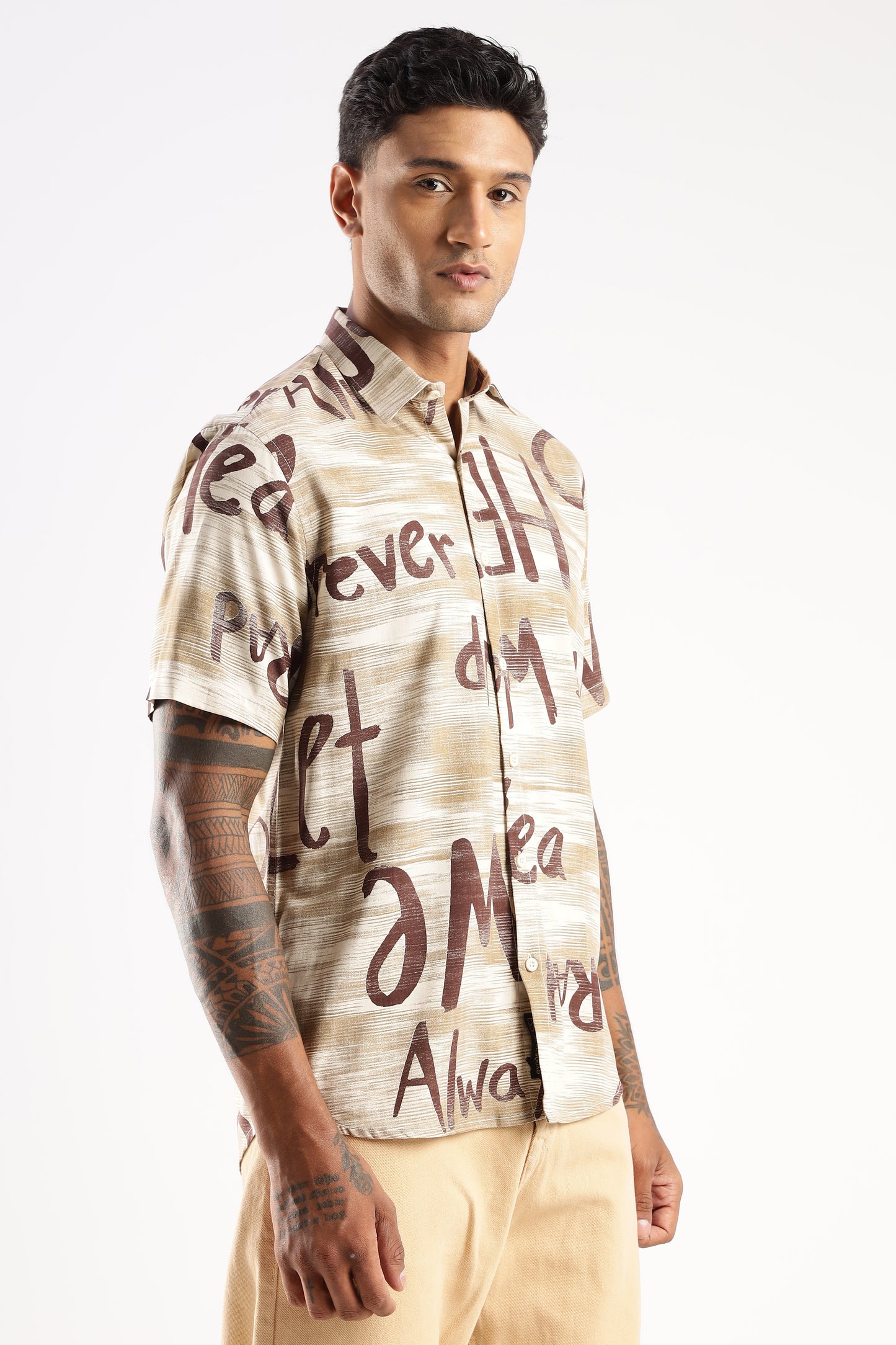 Multi Color Half Sleeve Viscose Rayon Shirt