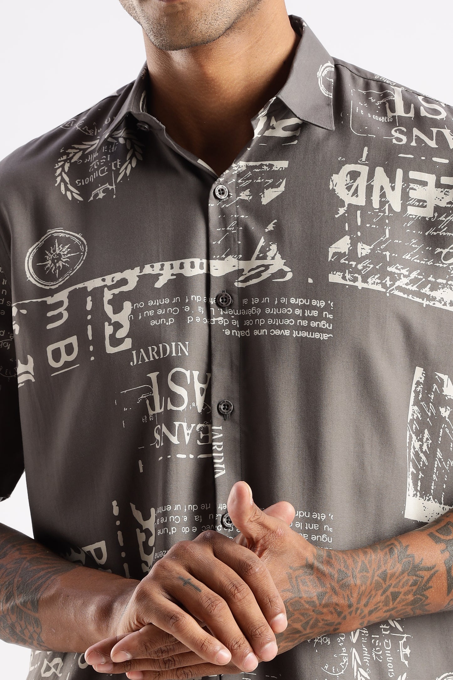 Multi Color Half Sleeve Viscose Rayon Shirt