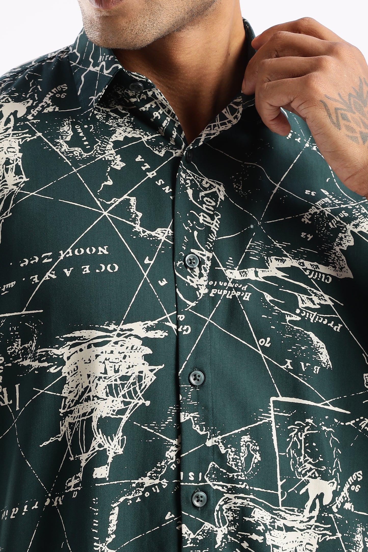 Multi Color Half Sleeve Viscose Rayon Shirt