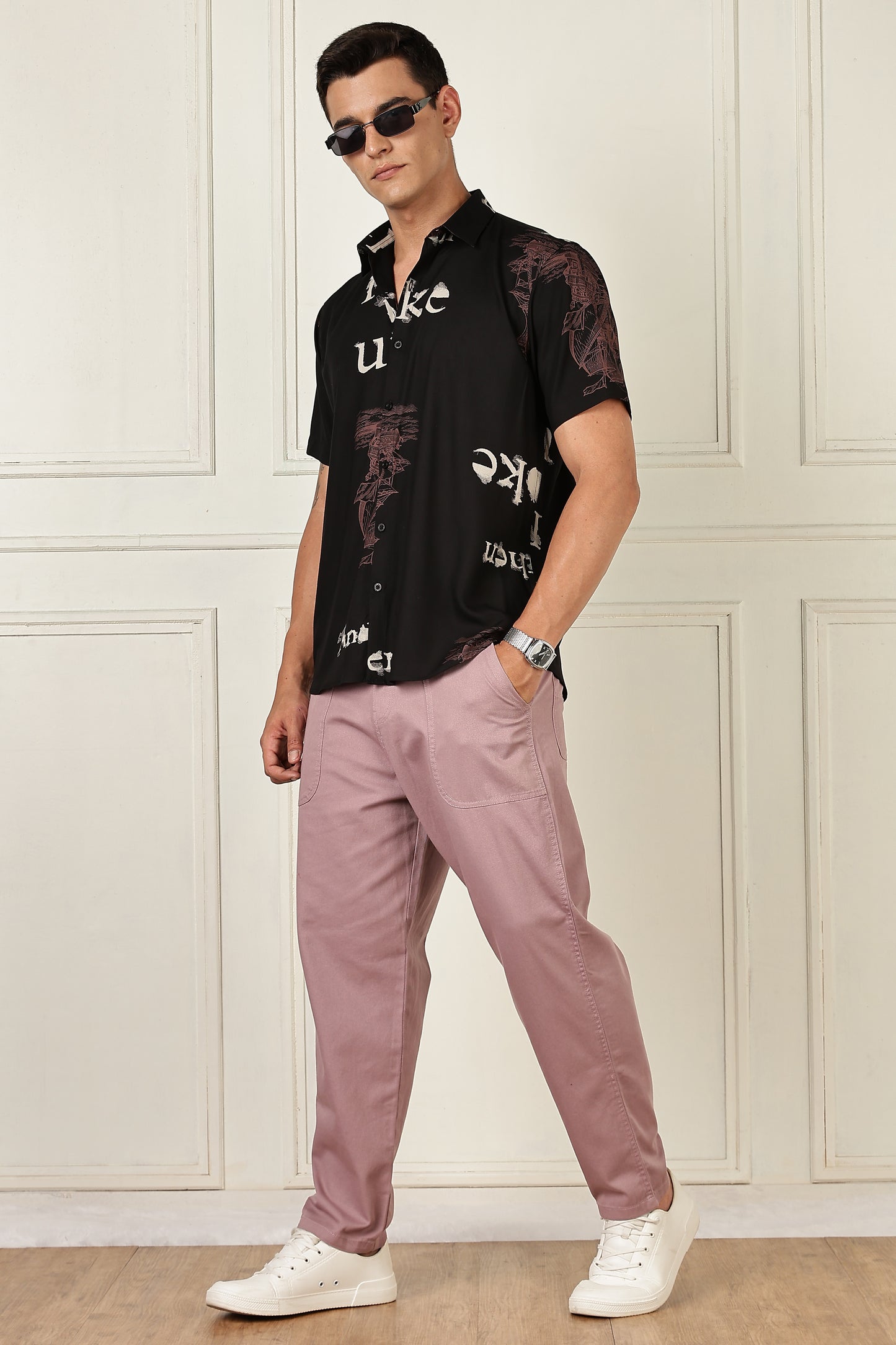 Multi Color Half Sleeve Viscose Rayon Shirt