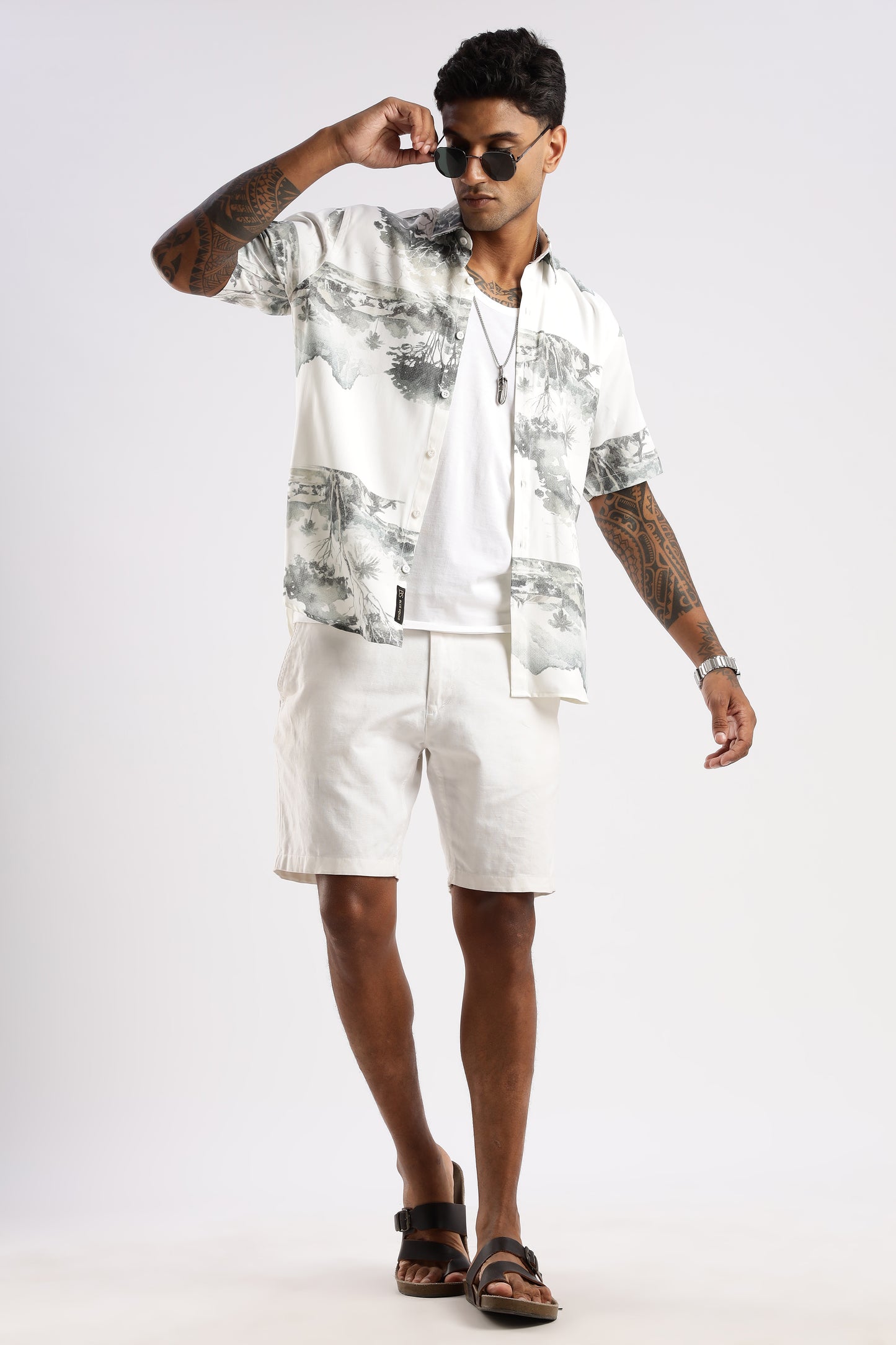 Multi Color Half Sleeve Viscose Rayon Shirt