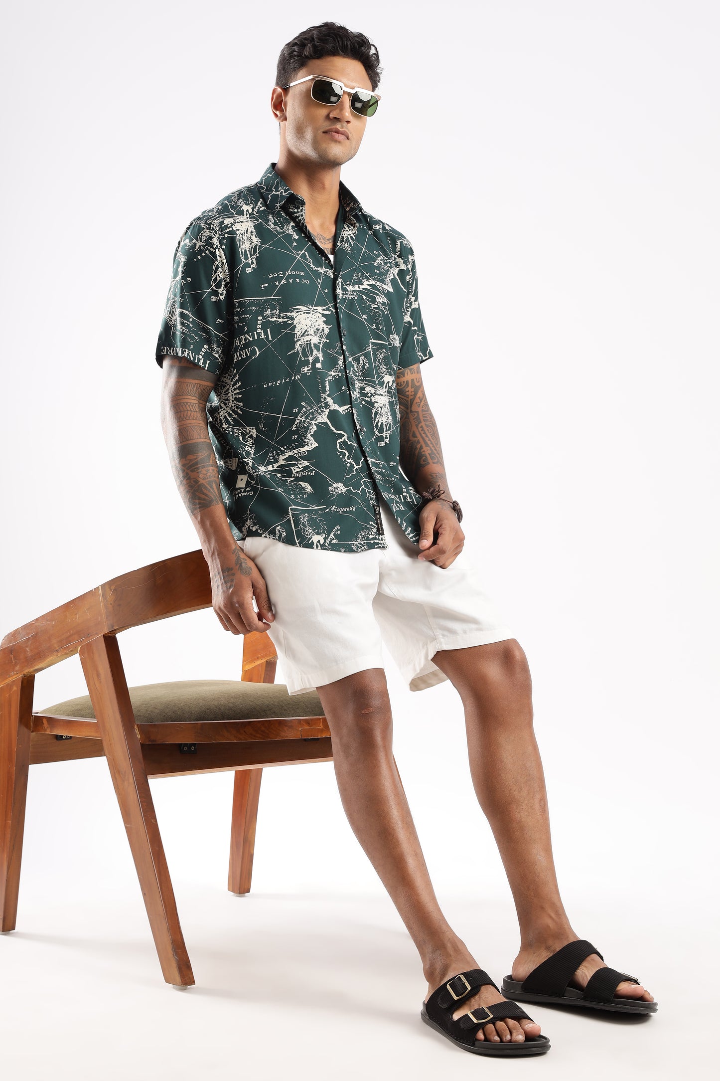 Multi Color Half Sleeve Viscose Rayon Shirt