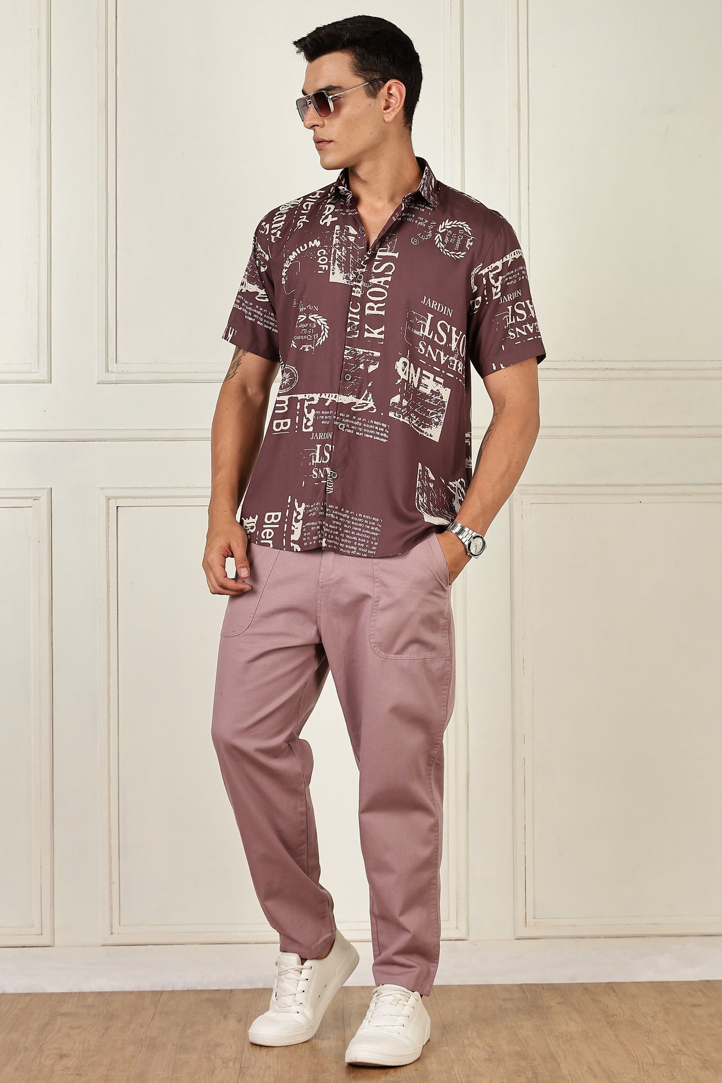 Multi Color Half Sleeve Viscose Rayon Shirt