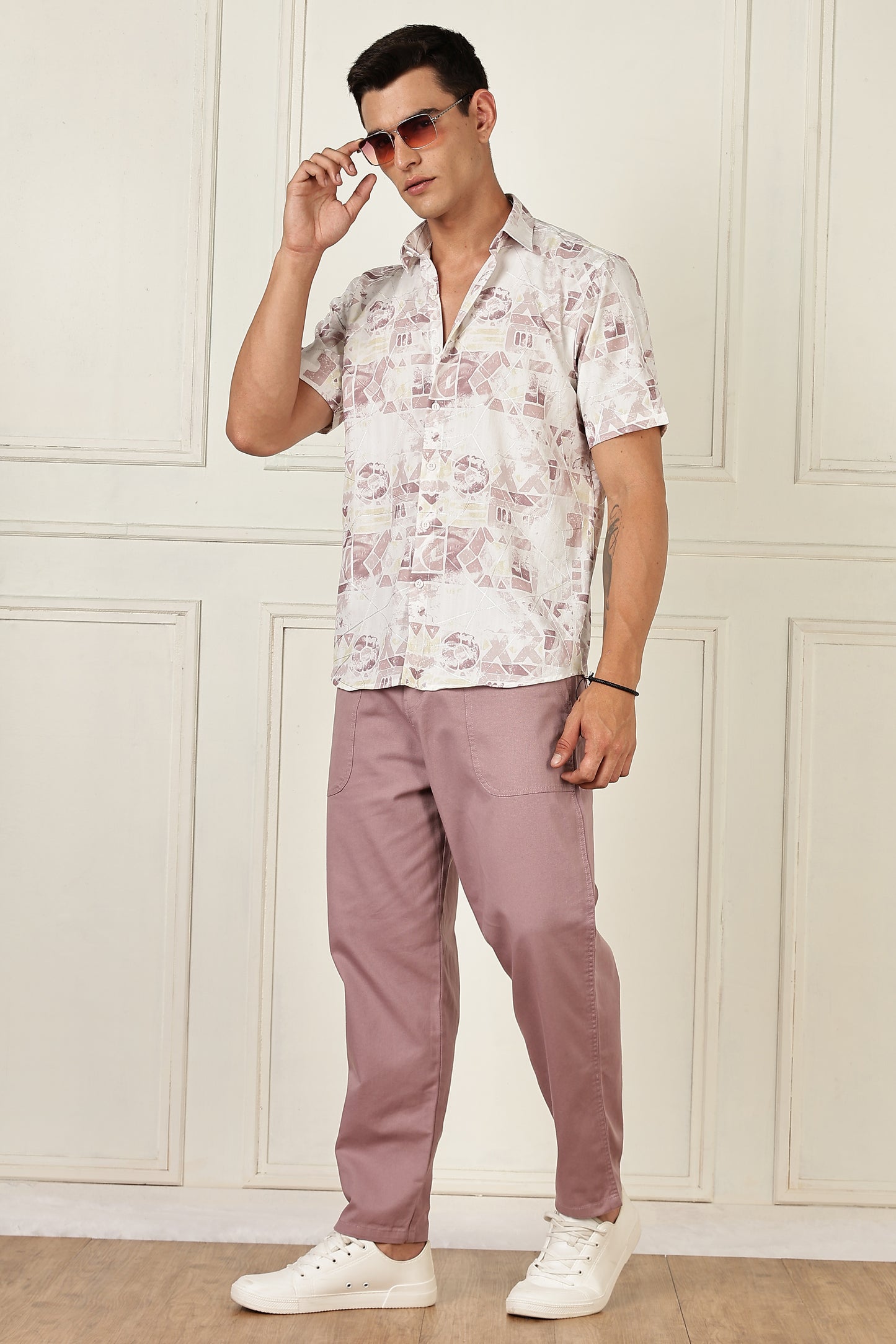 Multi Color Half Sleeve Viscose Rayon Shirt