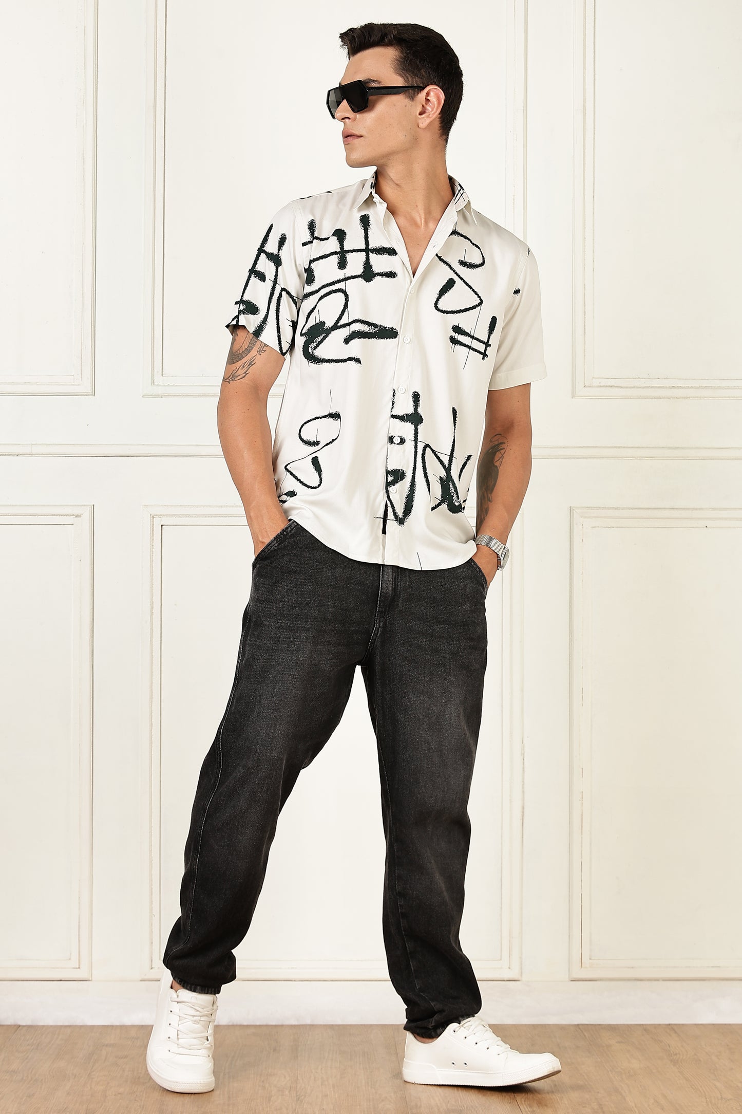 Multi Color Half Sleeve Viscose Rayon Shirt