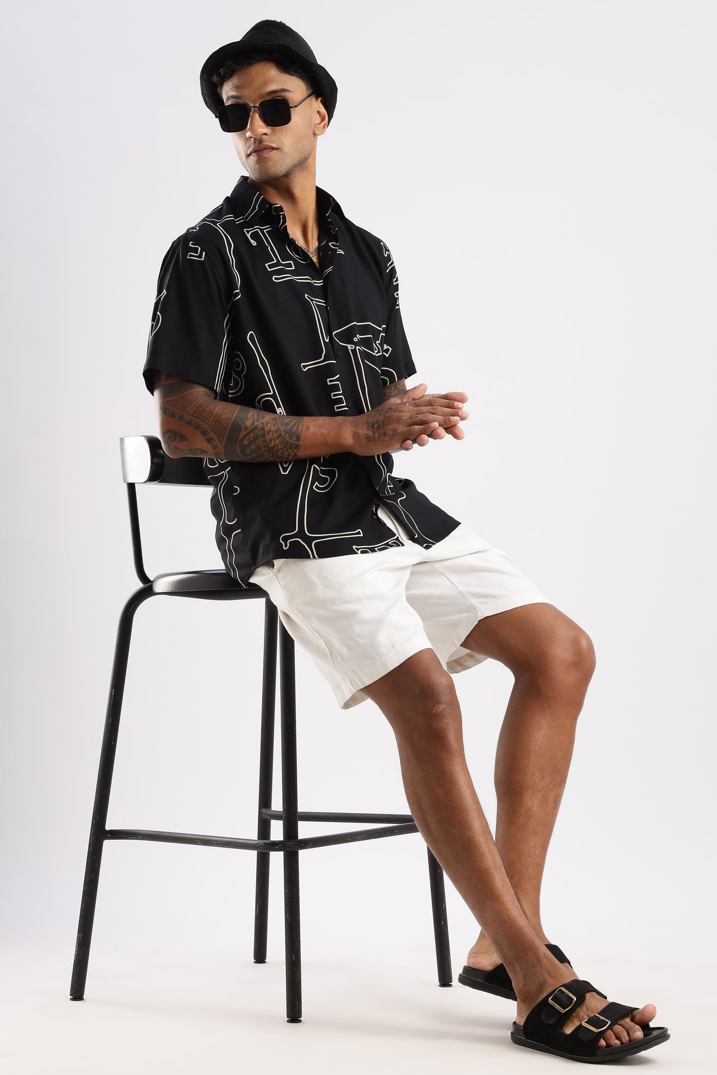 Multi Color Half Sleeve Viscose Rayon Shirt