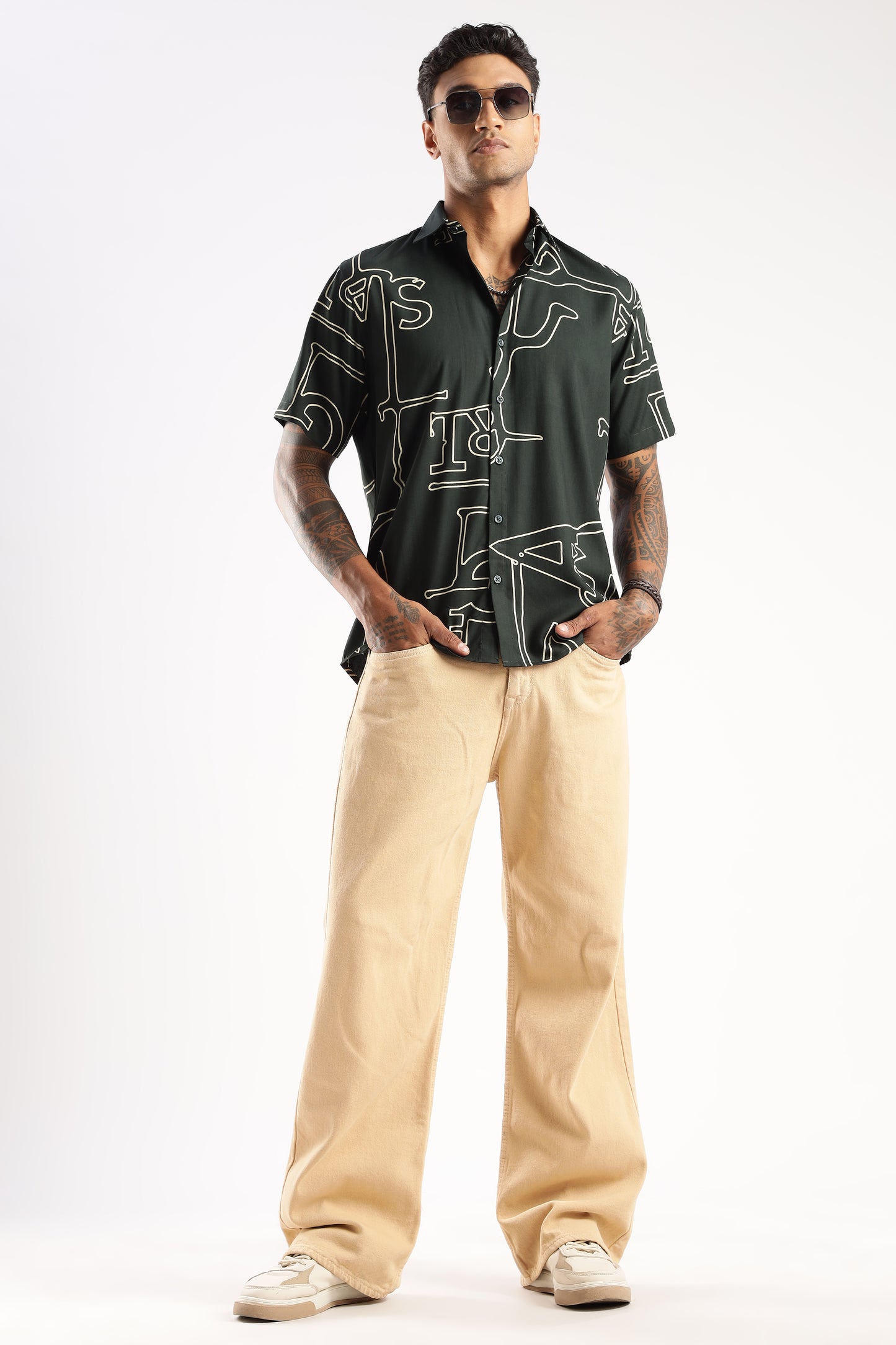 Multi Color Half Sleeve Viscose Rayon Shirt