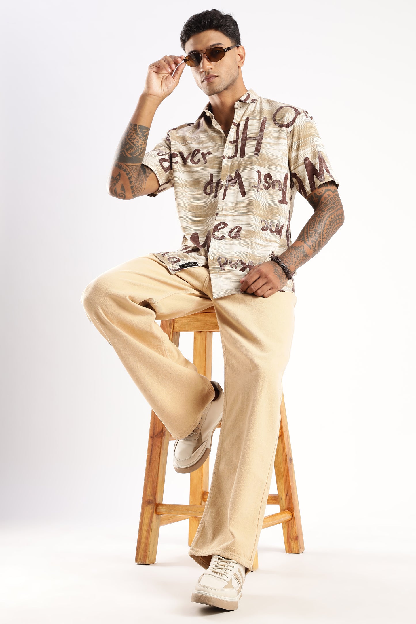Multi Color Half Sleeve Viscose Rayon Shirt