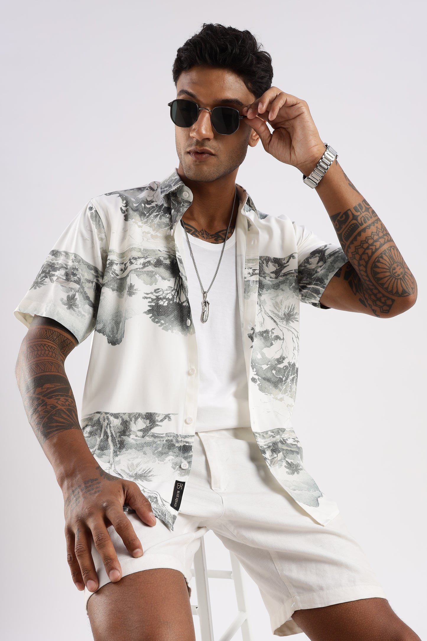 Multi Color Half Sleeve Viscose Rayon Shirt