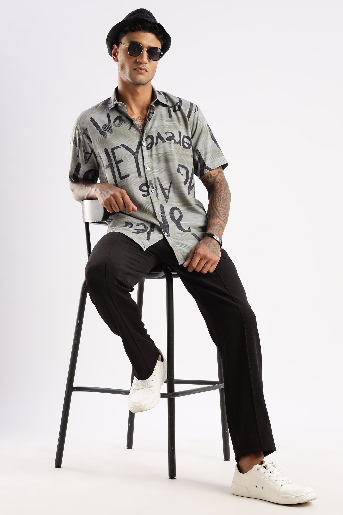 Multi Color Half Sleeve Viscose Rayon Shirt