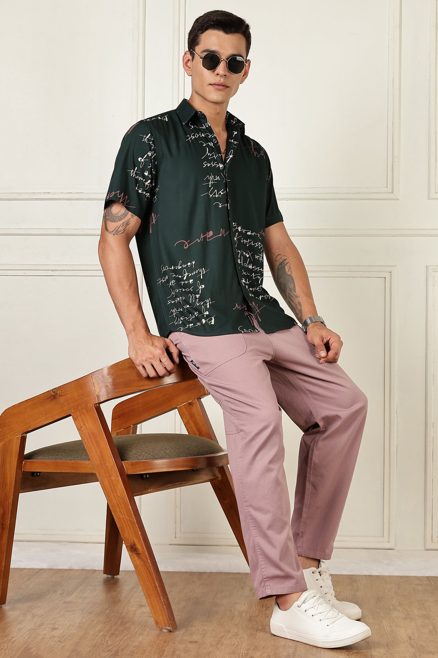 Multi Color Half Sleeve Viscose Rayon Shirt