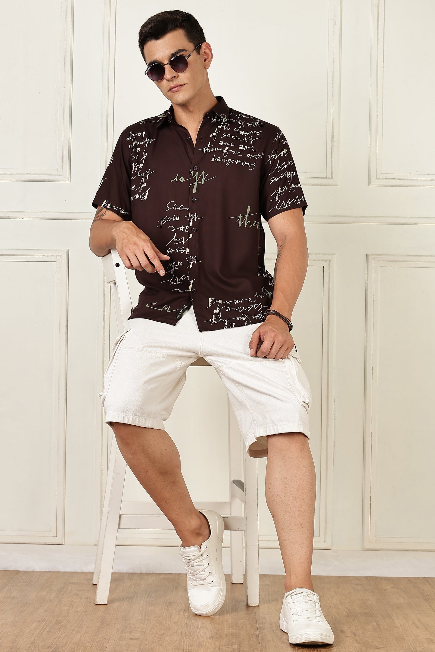 Multi Color Half Sleeve Viscose Rayon Shirt