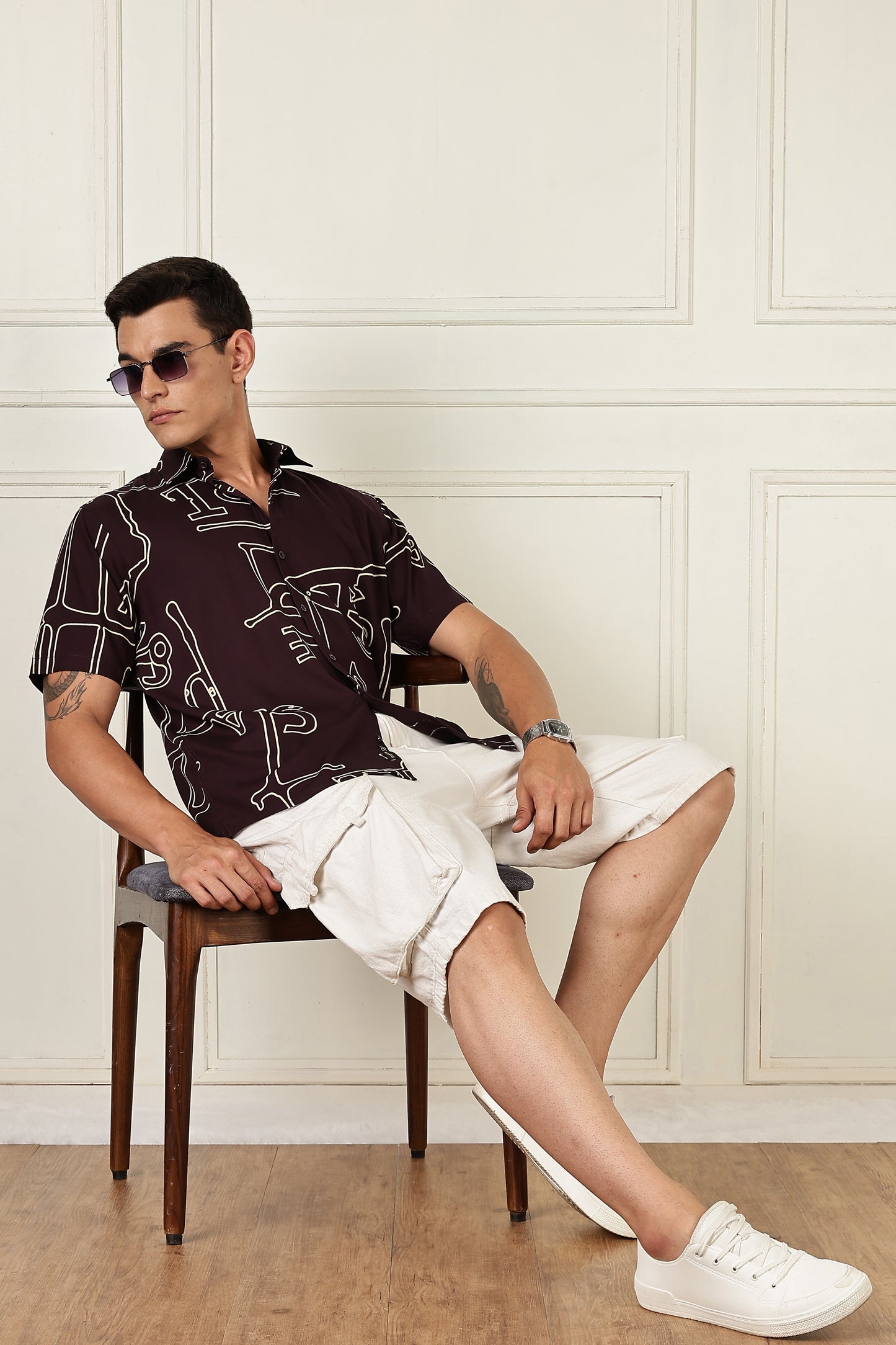 Multi Color Half Sleeve Viscose Rayon Shirt