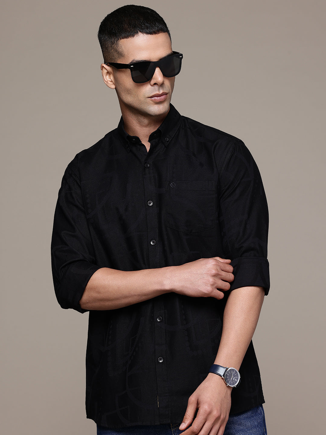 Multi Color Full Sleeve Cotton Satin Shirt