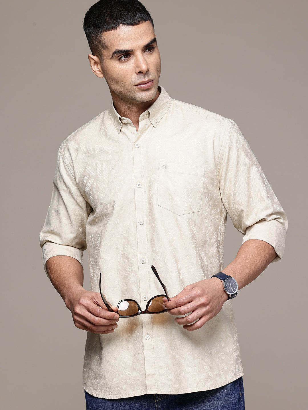 Multi Color Full Sleeve Cotton Satin Shirt